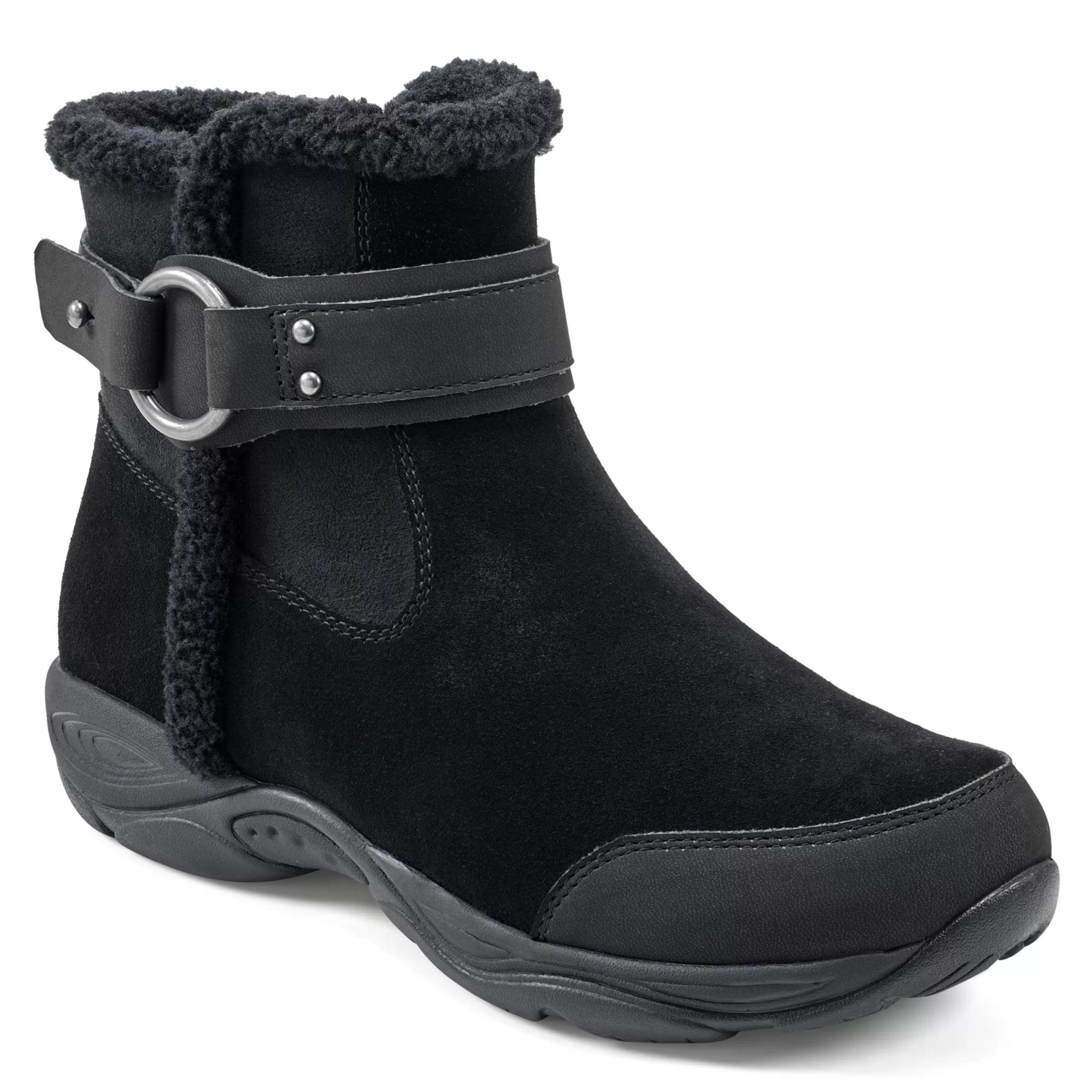 Explore24 | Explore24-Easy Spirit Elinor Cold Weather Booties Black Suede