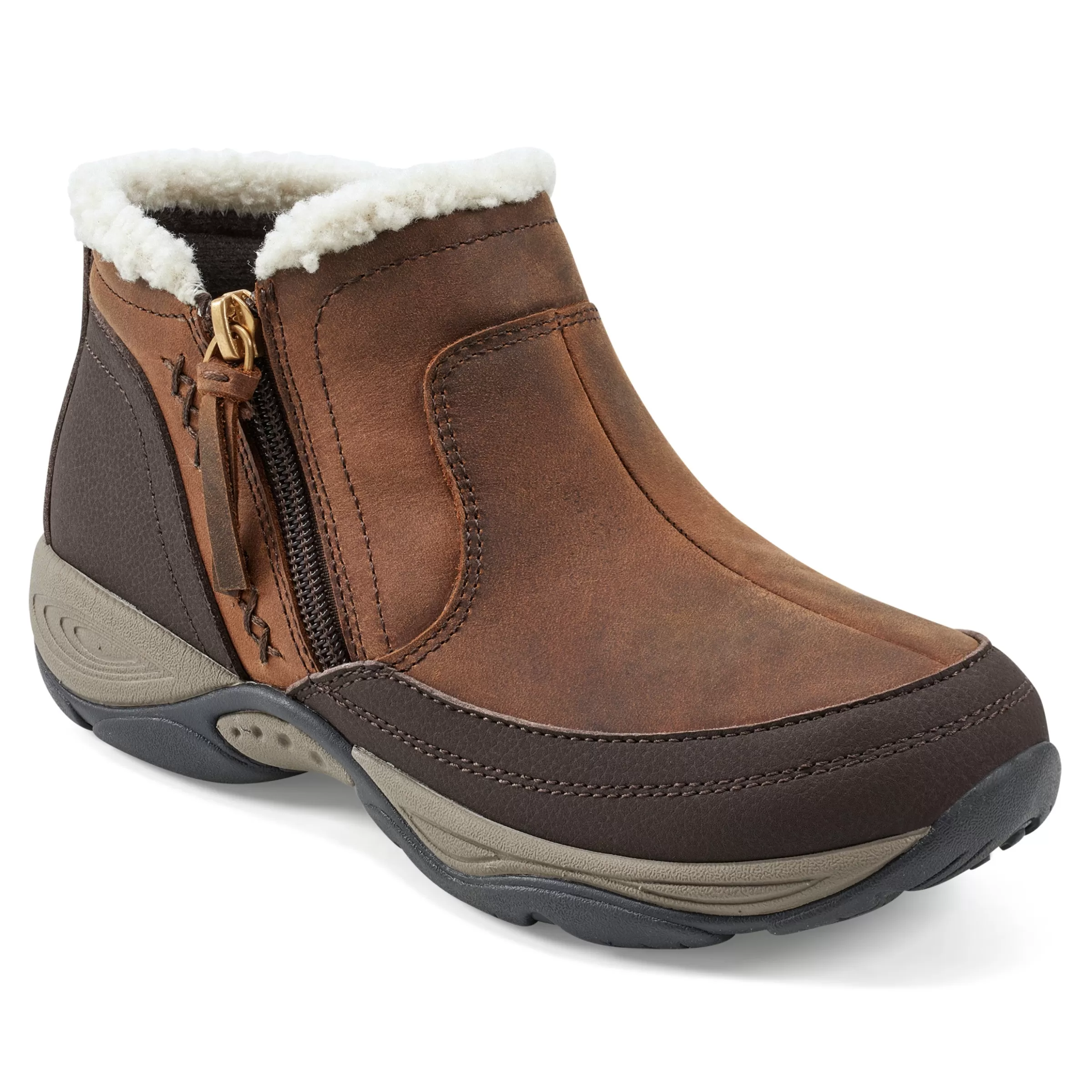 Explore24 | Explore24-Easy Spirit Epic Cold Weather Booties Medium Brown Leather