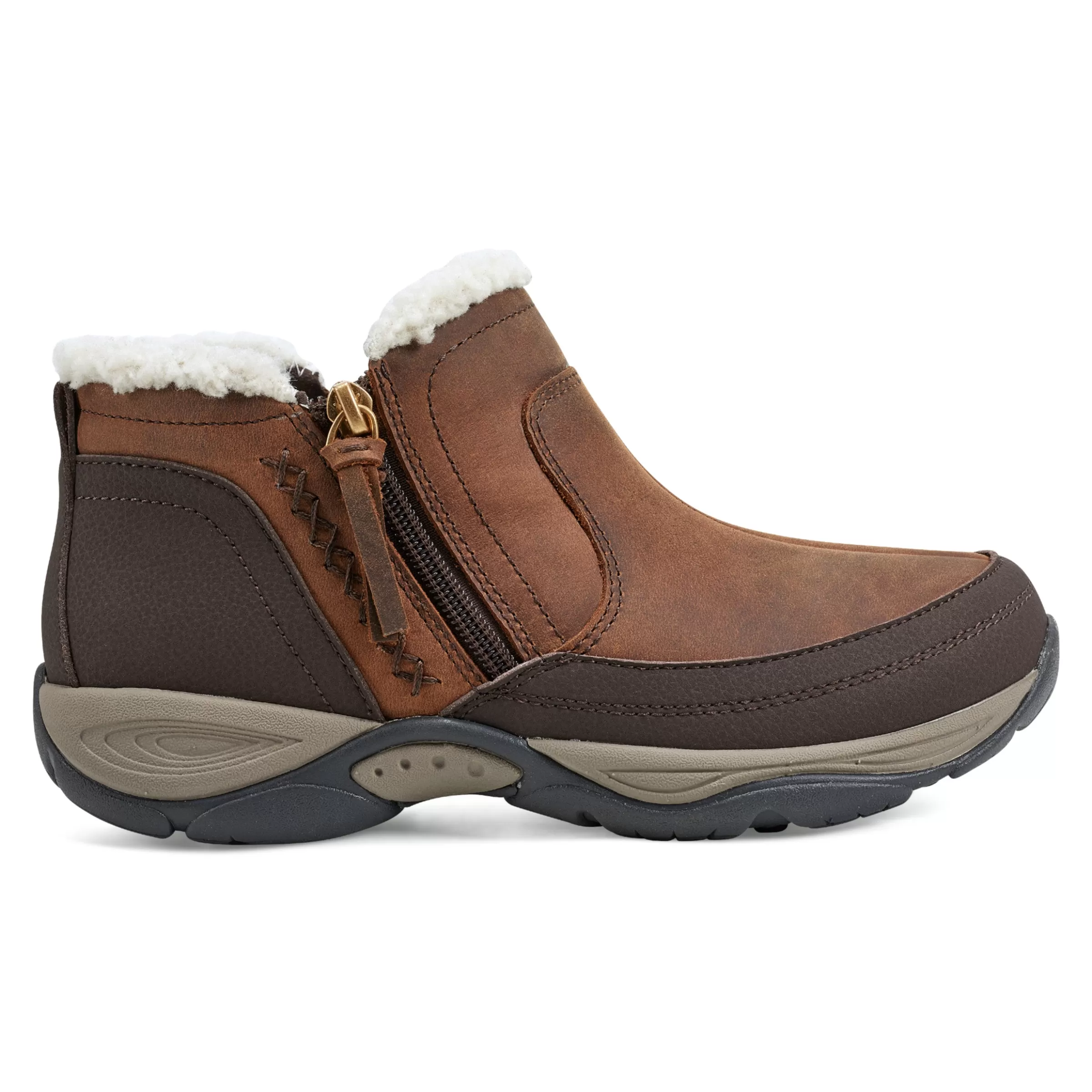 Explore24 | Explore24-Easy Spirit Epic Cold Weather Booties Medium Brown Leather