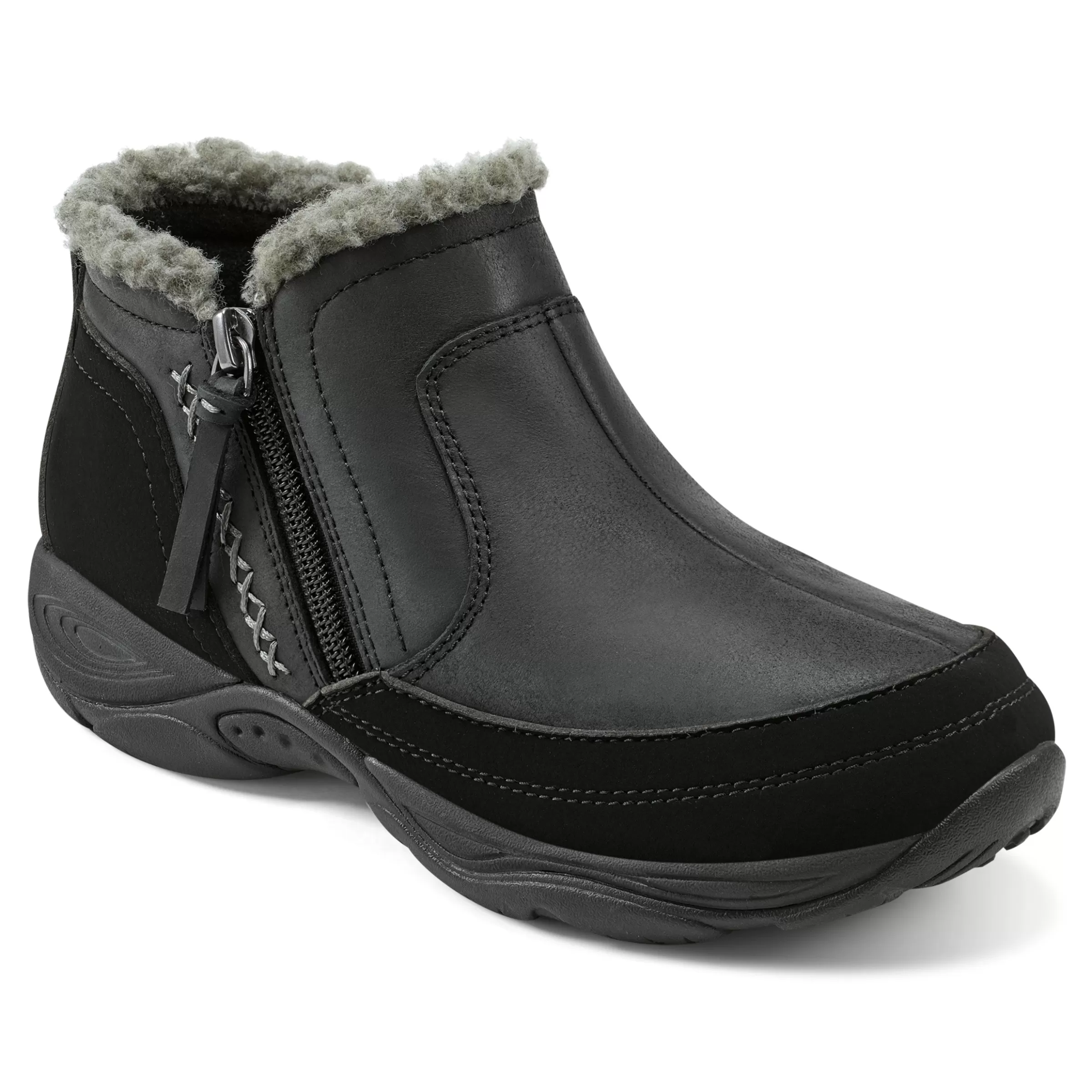 Explore24 | Explore24-Easy Spirit Epic Cold Weather Booties Black Leather