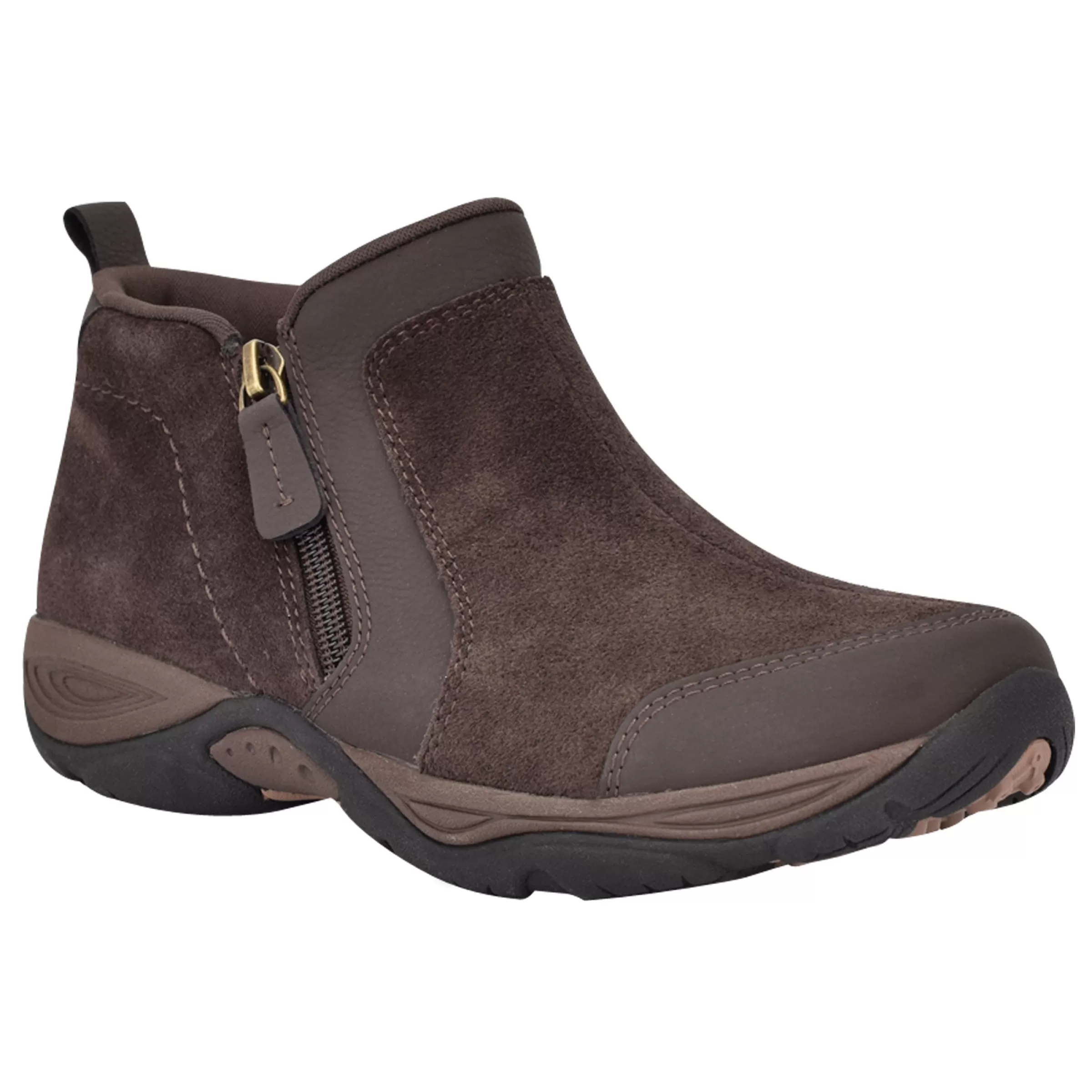 Explore24 | Explore24-Easy Spirit Evony Casual Booties Dark Brown Suede