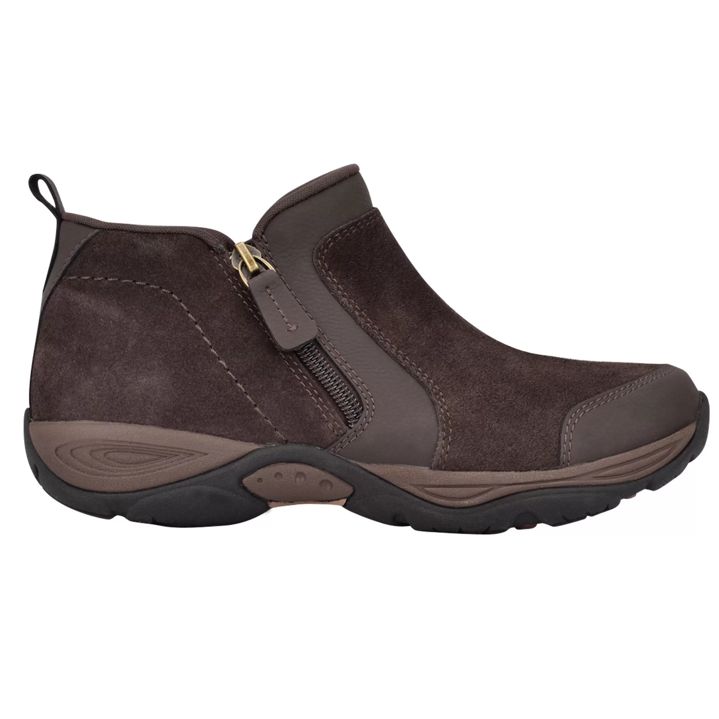 Explore24 | Explore24-Easy Spirit Evony Casual Booties Dark Brown Suede