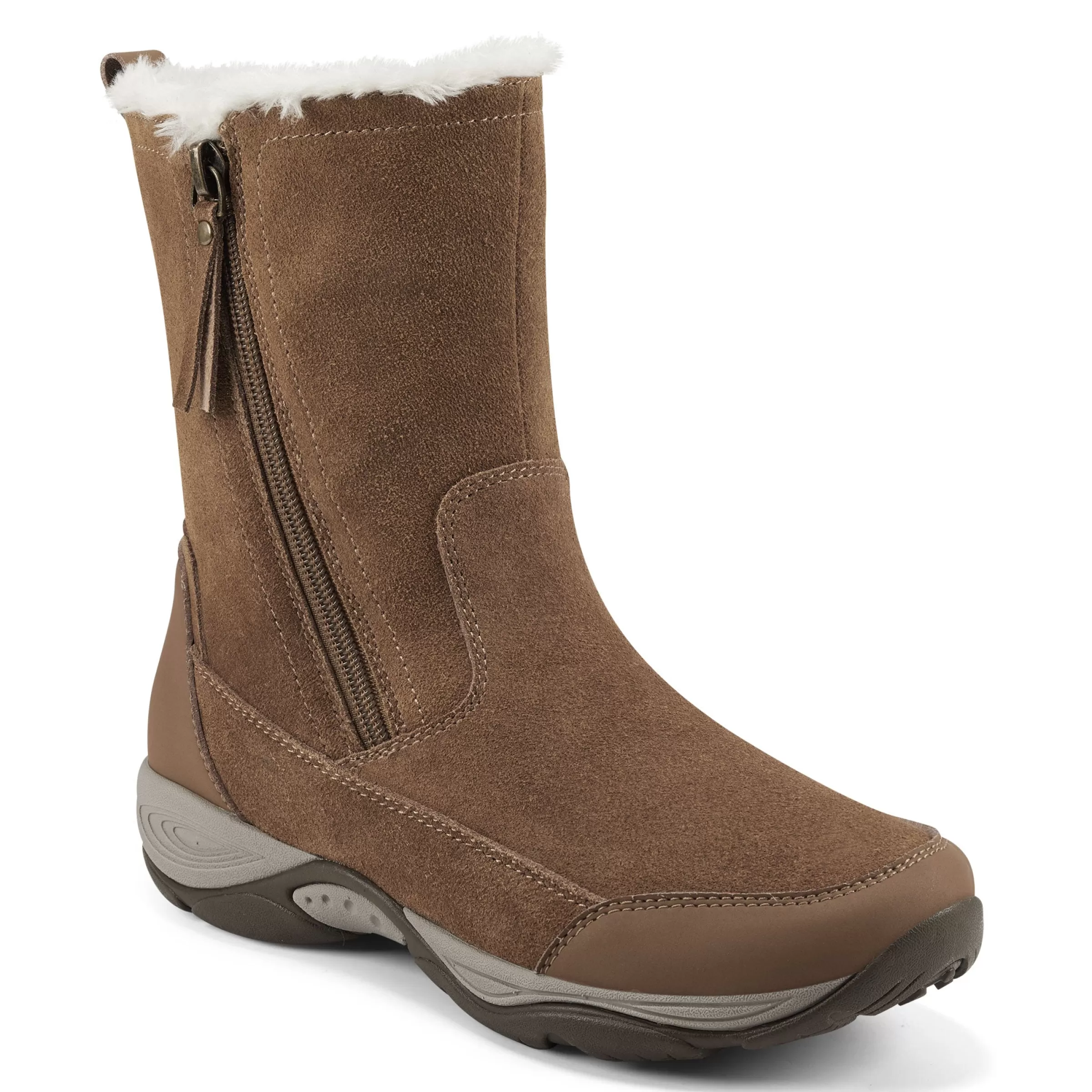 Explore24 | Explore24-Easy Spirit Exparunn Cold Weather Booties Cognac Suede