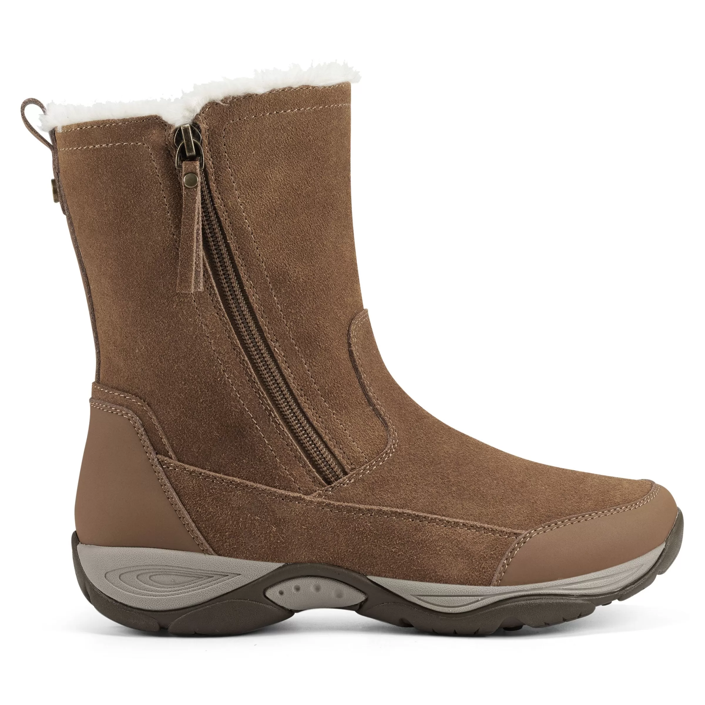 Explore24 | Explore24-Easy Spirit Exparunn Cold Weather Booties Cognac Suede