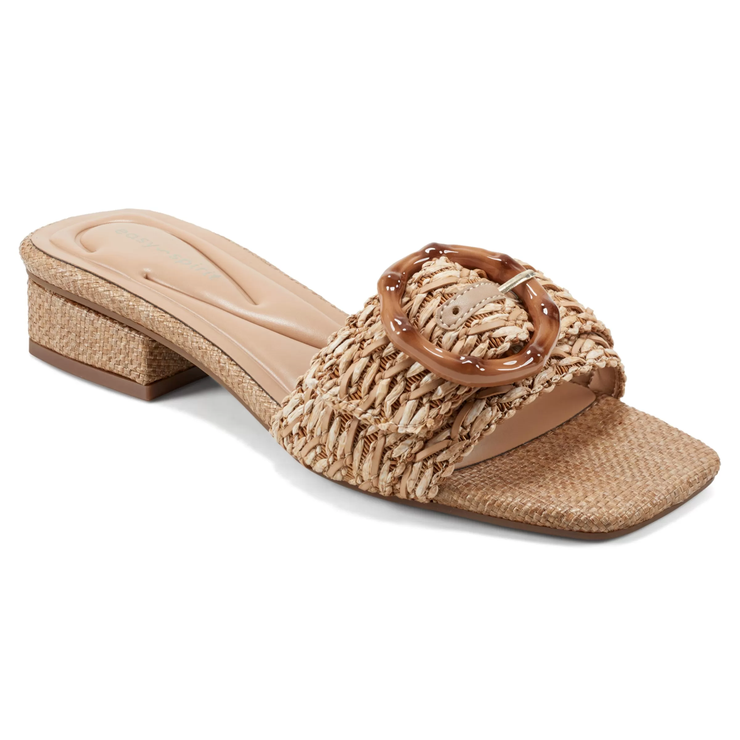 Casual | Sandals-Easy Spirit Gatlin Slide Sandals Natural Raffia