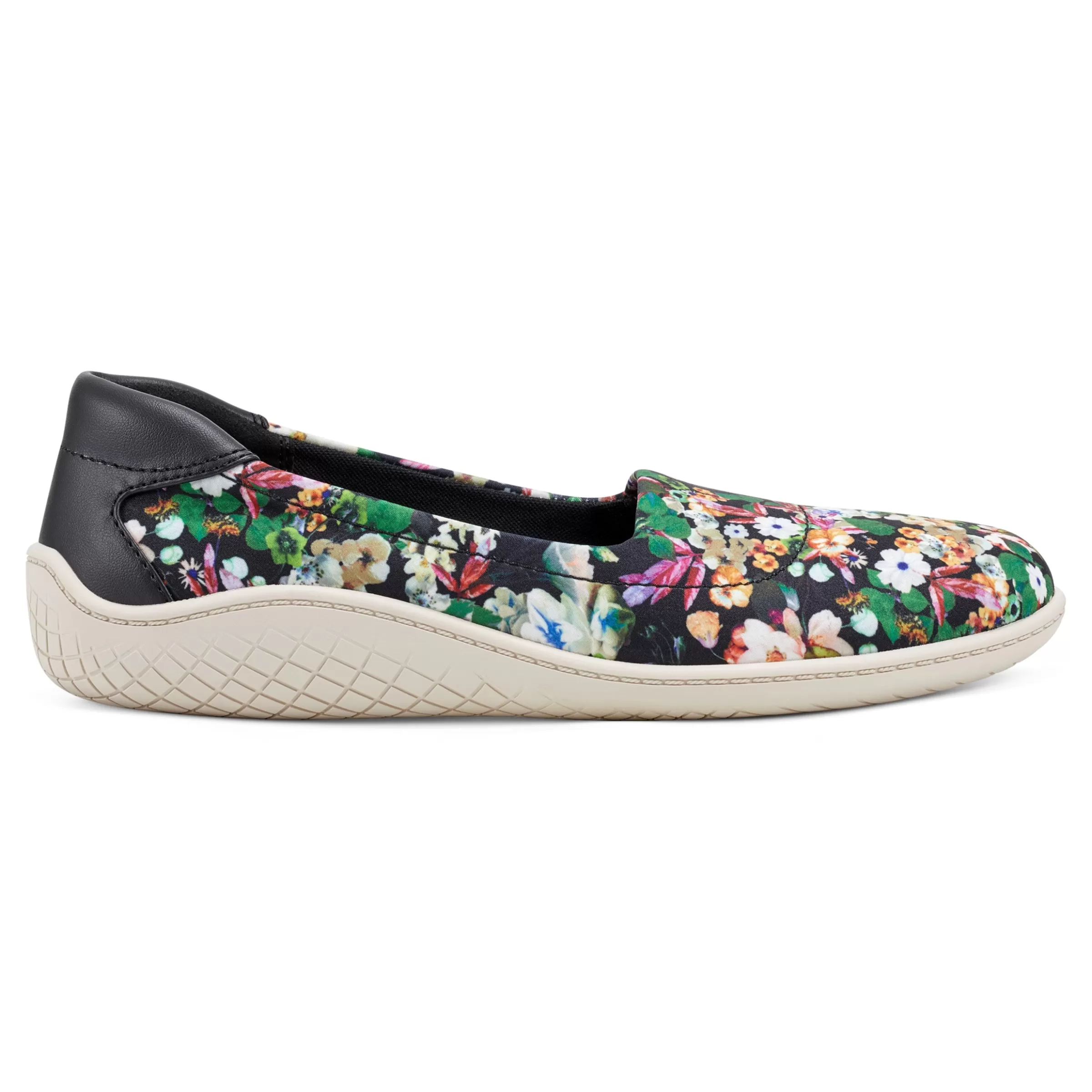 Flats | Flats-Easy Spirit Gift Slip On Flats Black Floral