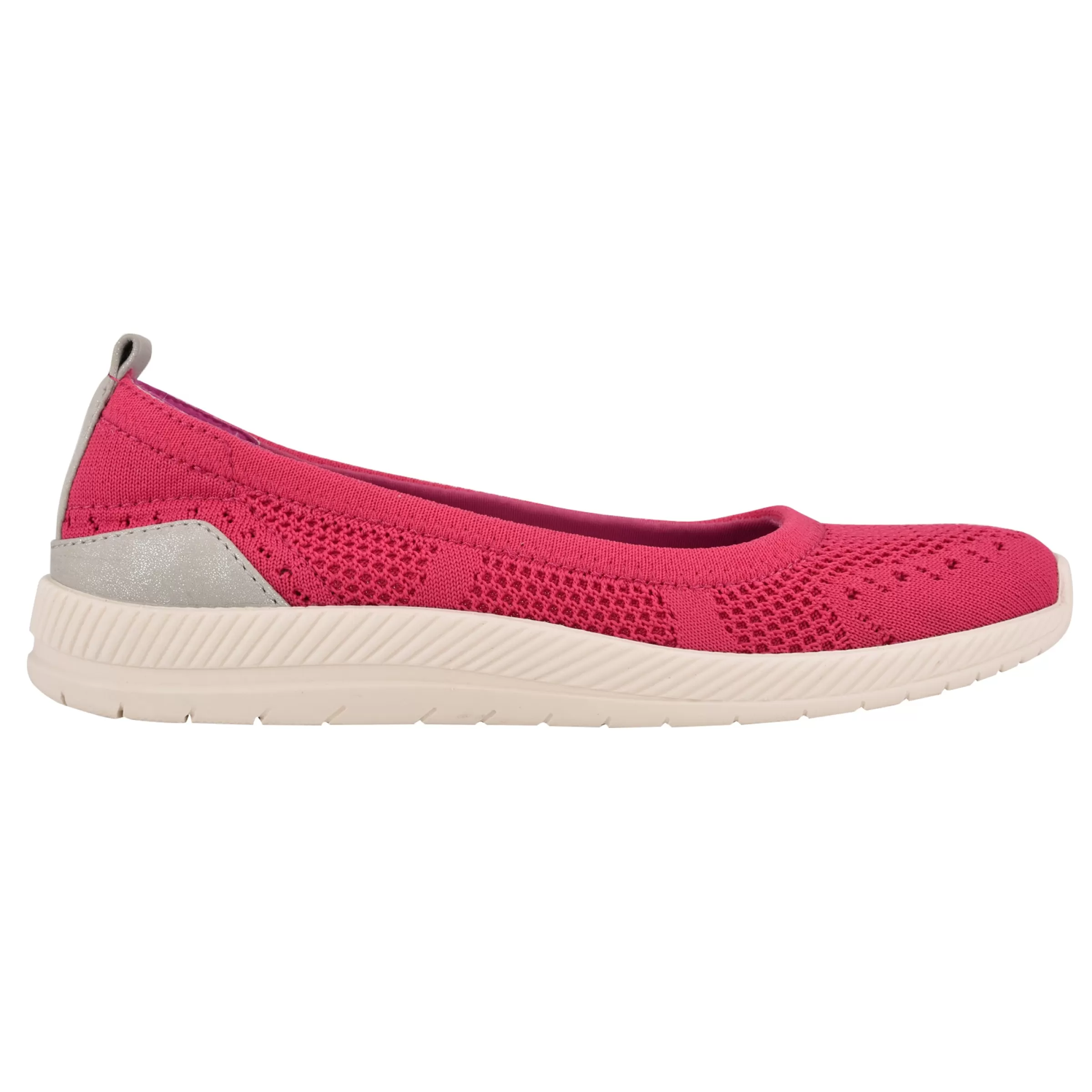 Glitz Walking Shoes | Slip Ons-Easy Spirit Glitz Walking Shoes Magenta Knit