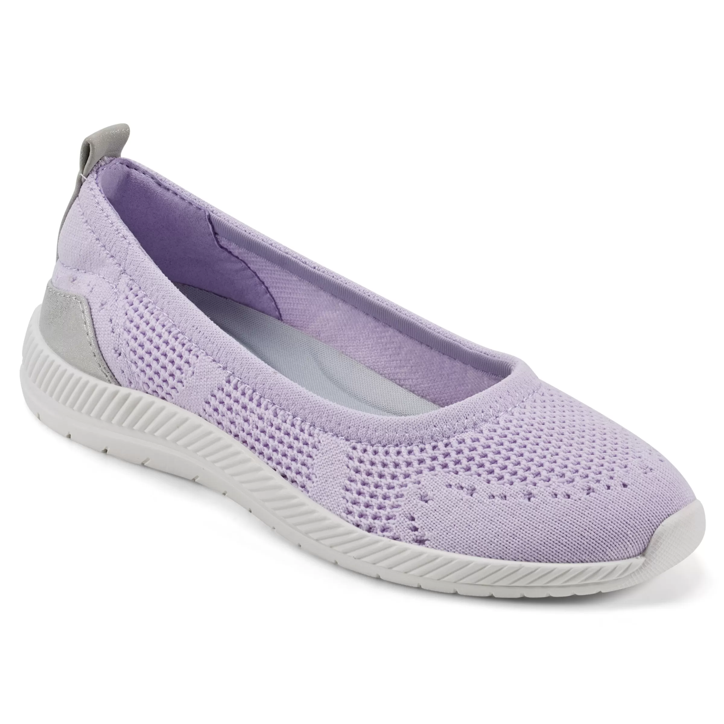 Glitz Walking Shoes | Slip Ons-Easy Spirit Glitz Walking Shoes Purple Knit