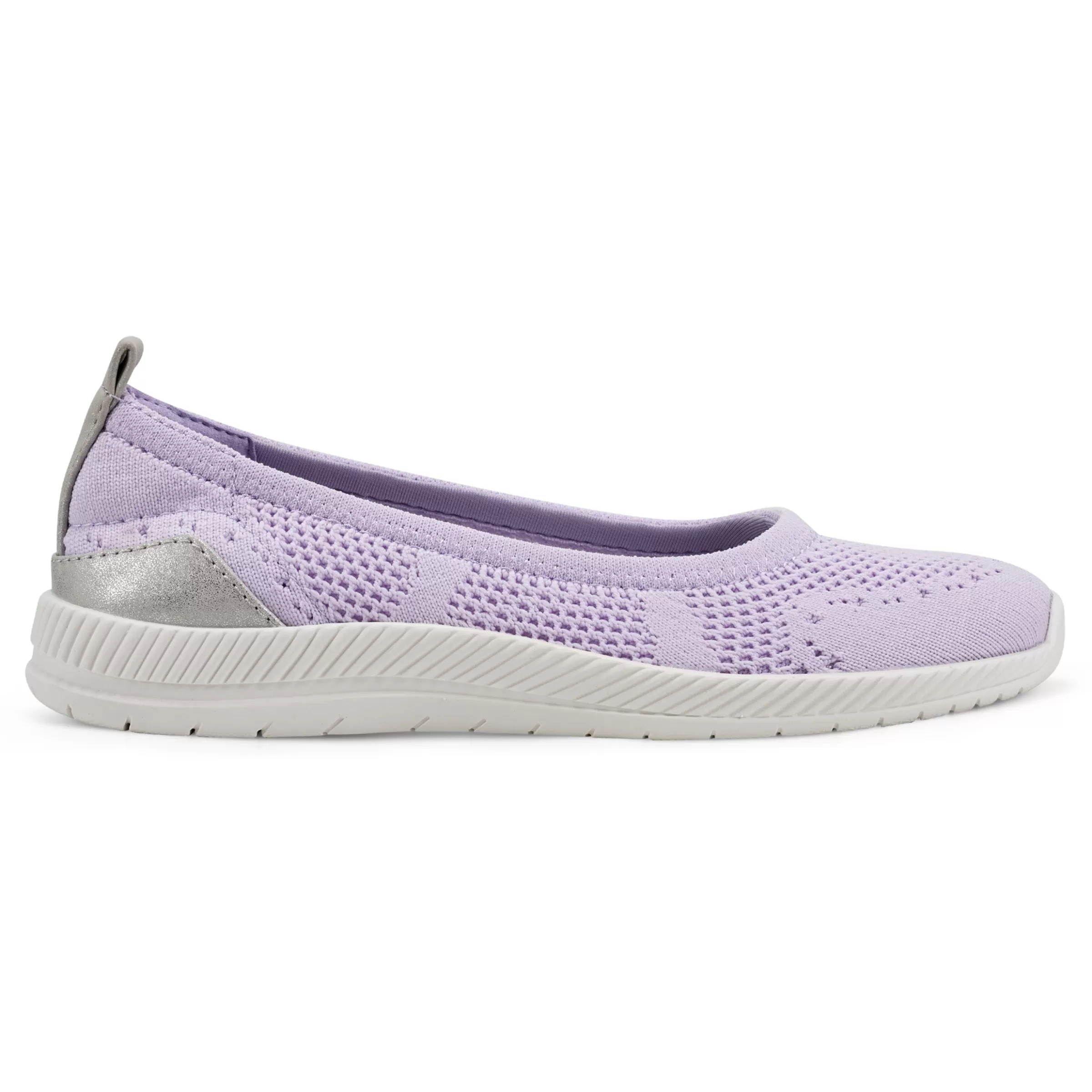 Glitz Walking Shoes | Slip Ons-Easy Spirit Glitz Walking Shoes Purple Knit