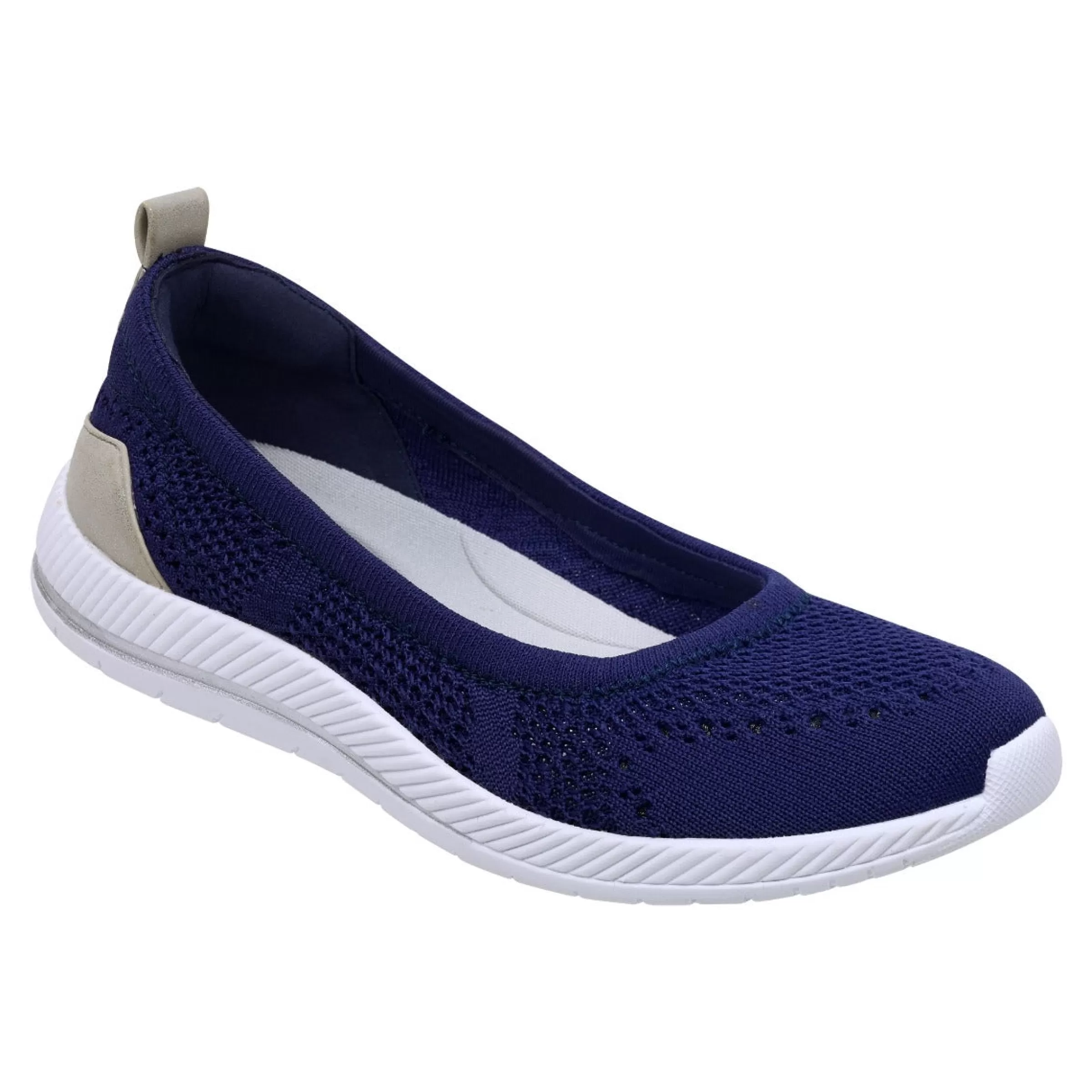 Glitz Walking Shoes | Slip Ons-Easy Spirit Glitz Walking Shoes Dark Blue Knit