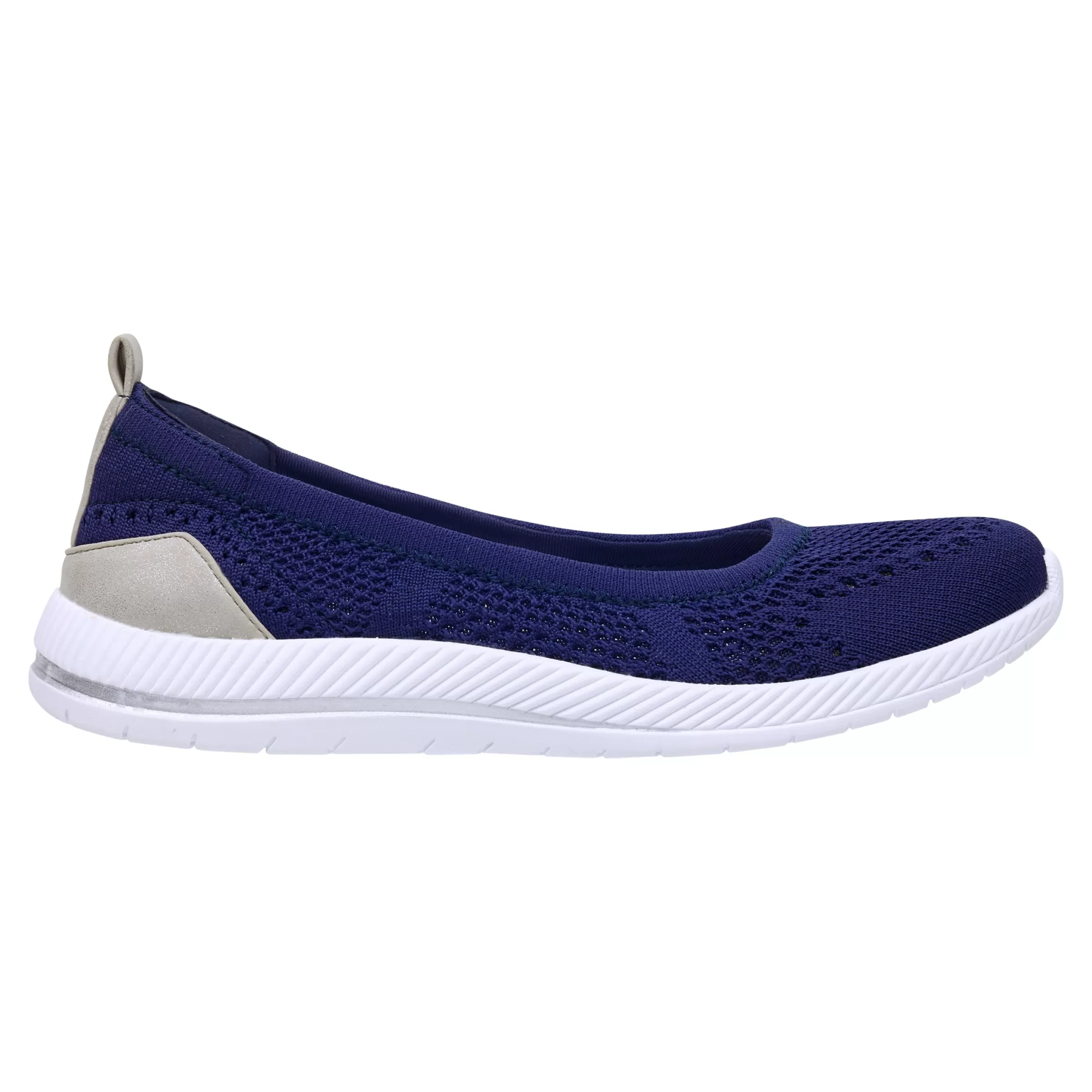 Glitz Walking Shoes | Slip Ons-Easy Spirit Glitz Walking Shoes Dark Blue Knit