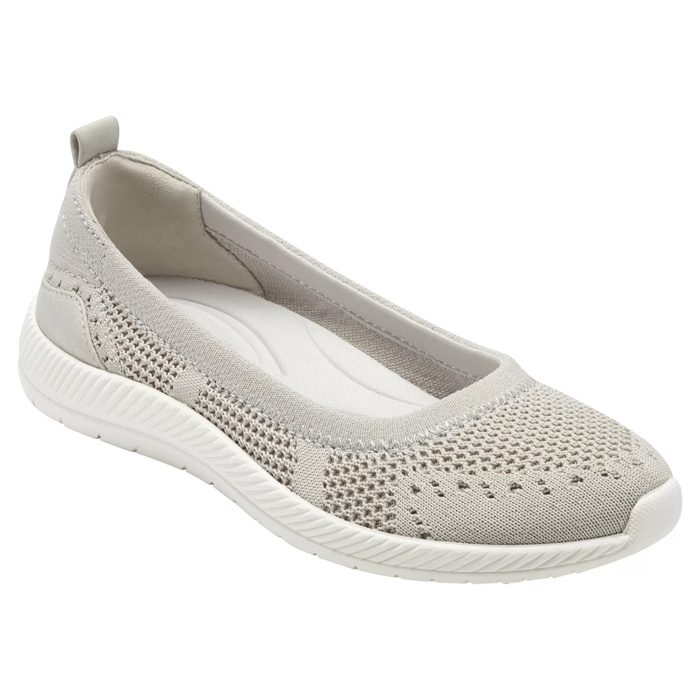 Glitz Walking Shoes | Slip Ons-Easy Spirit Glitz Walking Shoes Taupe Knit