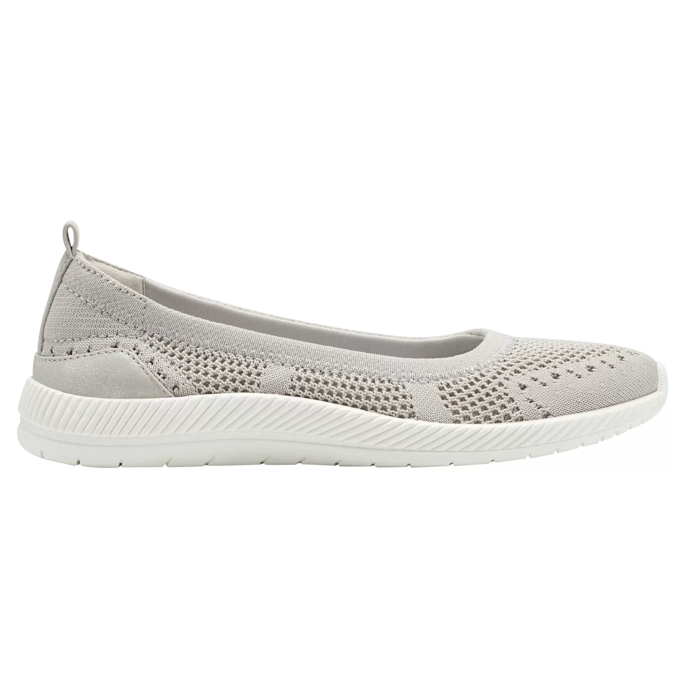 Glitz Walking Shoes | Slip Ons-Easy Spirit Glitz Walking Shoes Taupe Knit