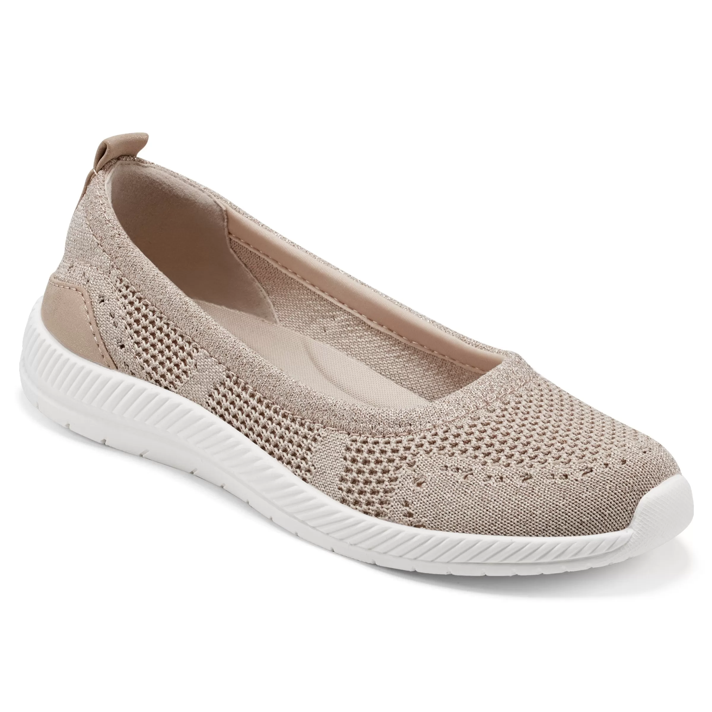 Glitz Walking Shoes | Slip Ons-Easy Spirit Glitz Walking Shoes Gold Knit