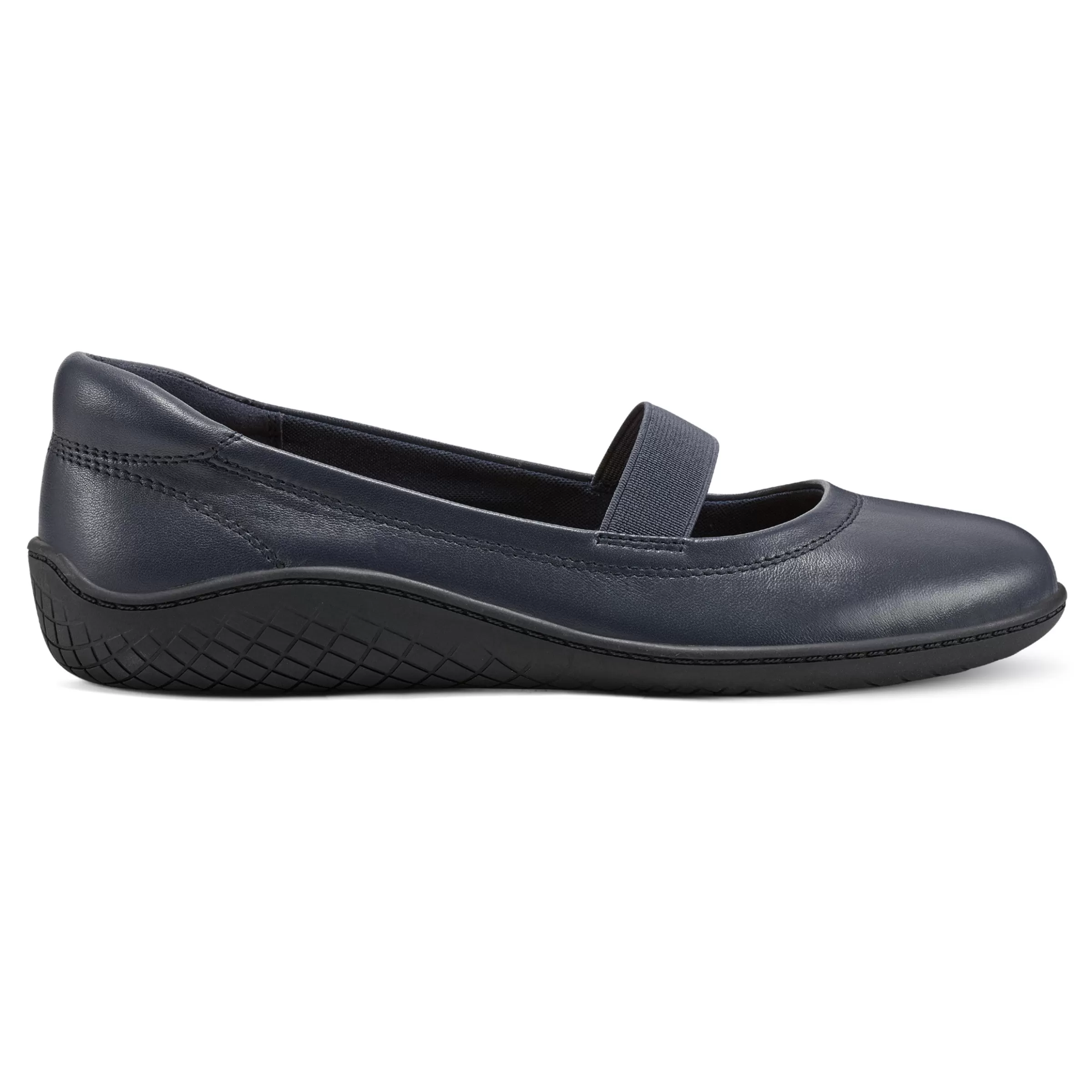 Golden Mark Jane Flats-Easy Spirit Golden Mary Jane Casual Ballet Flats Navy Leather