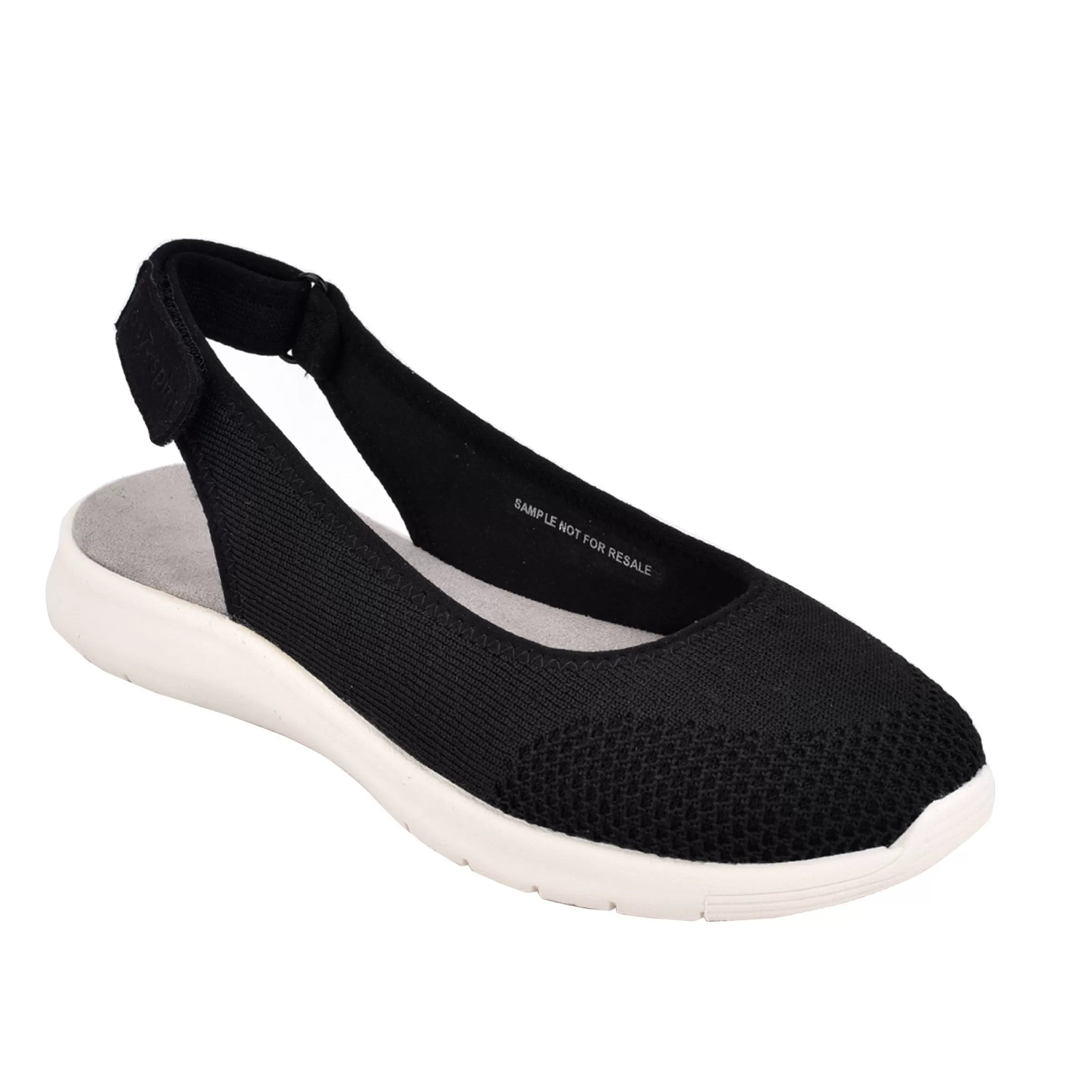 Slip Ons | Slip Ons-Easy Spirit Gracee Slingback Walking Shoes Black Knit