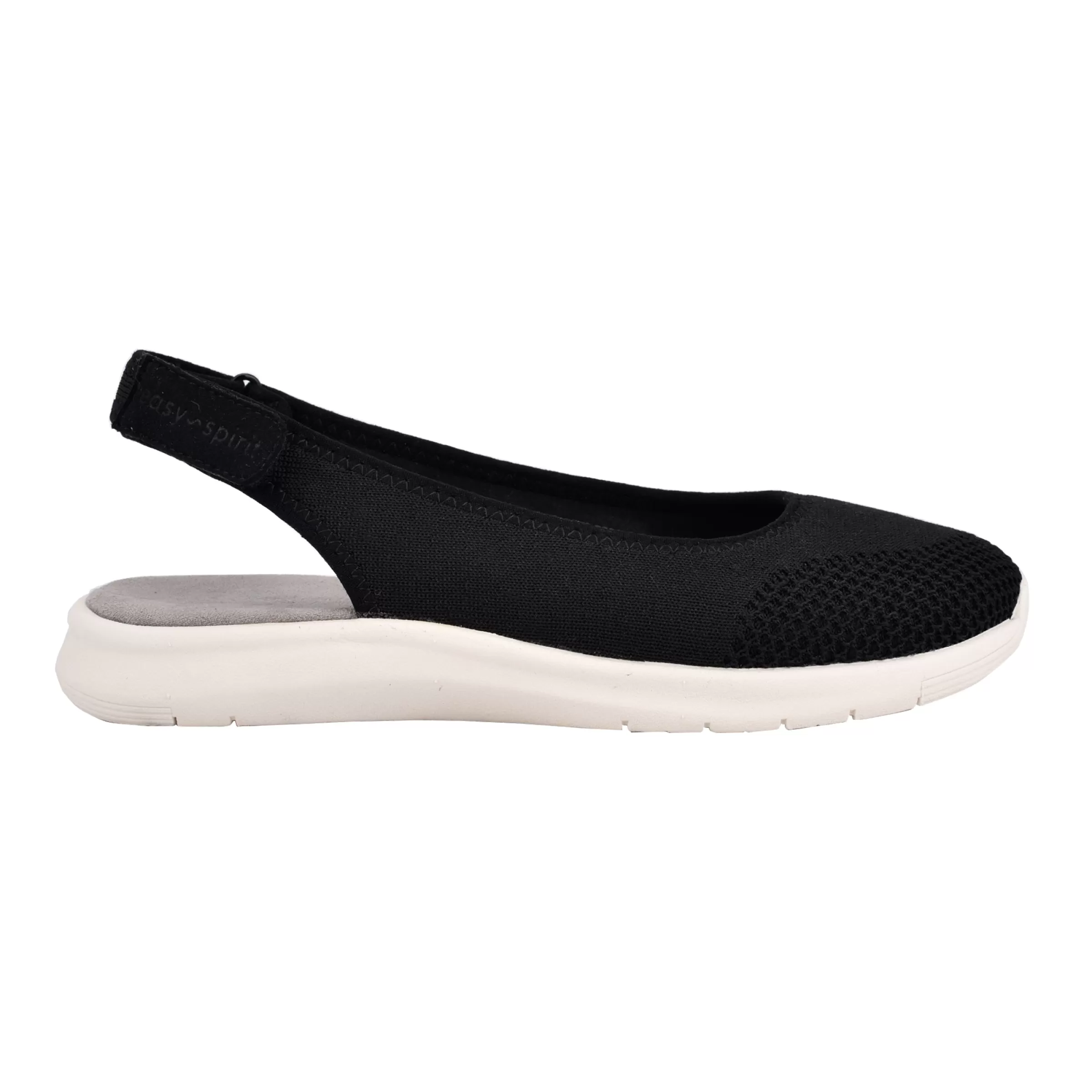 Slip Ons | Slip Ons-Easy Spirit Gracee Slingback Walking Shoes Black Knit