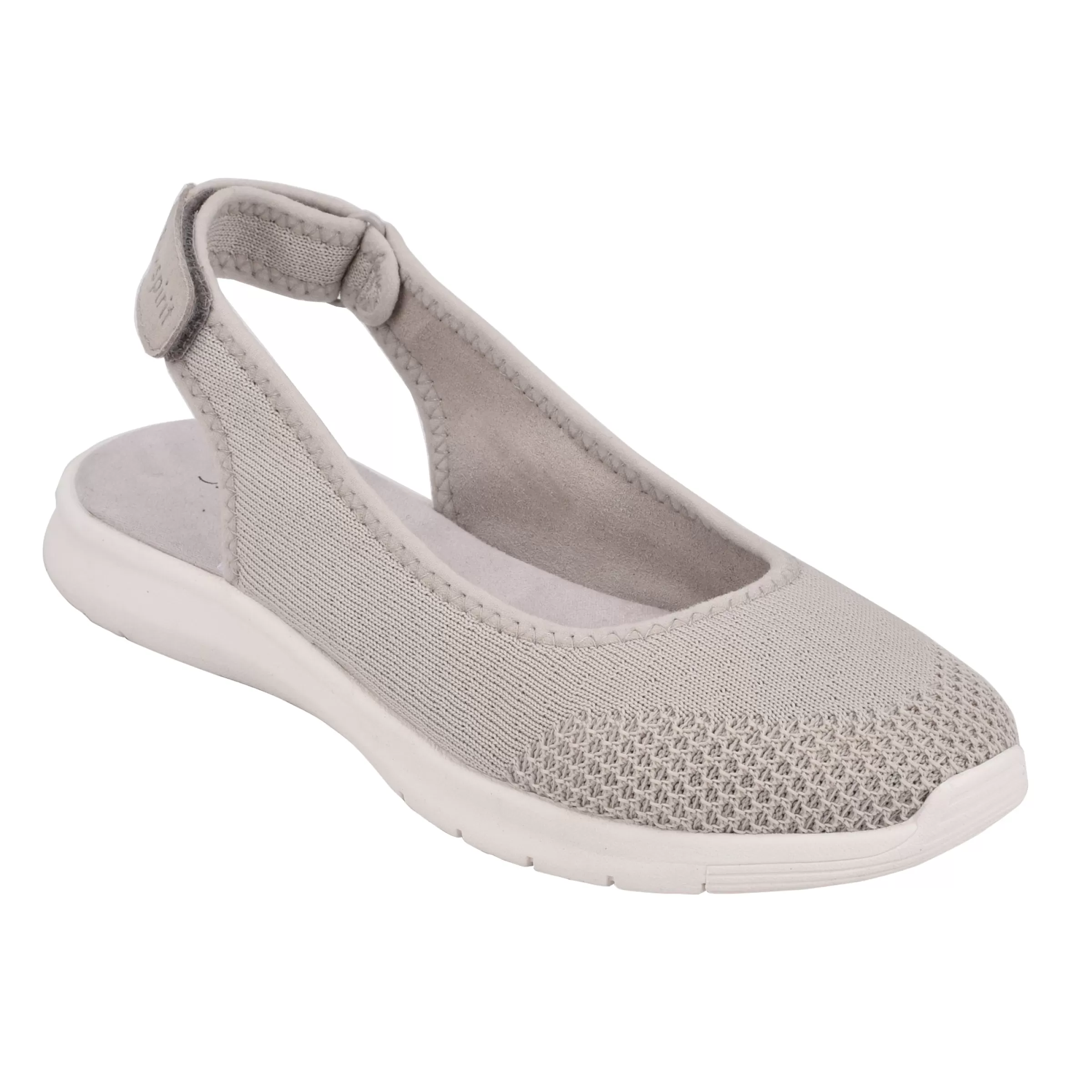 Sneakers | Sneakers-Easy Spirit Gracee Slingback Walking Shoes Light Grey Knit