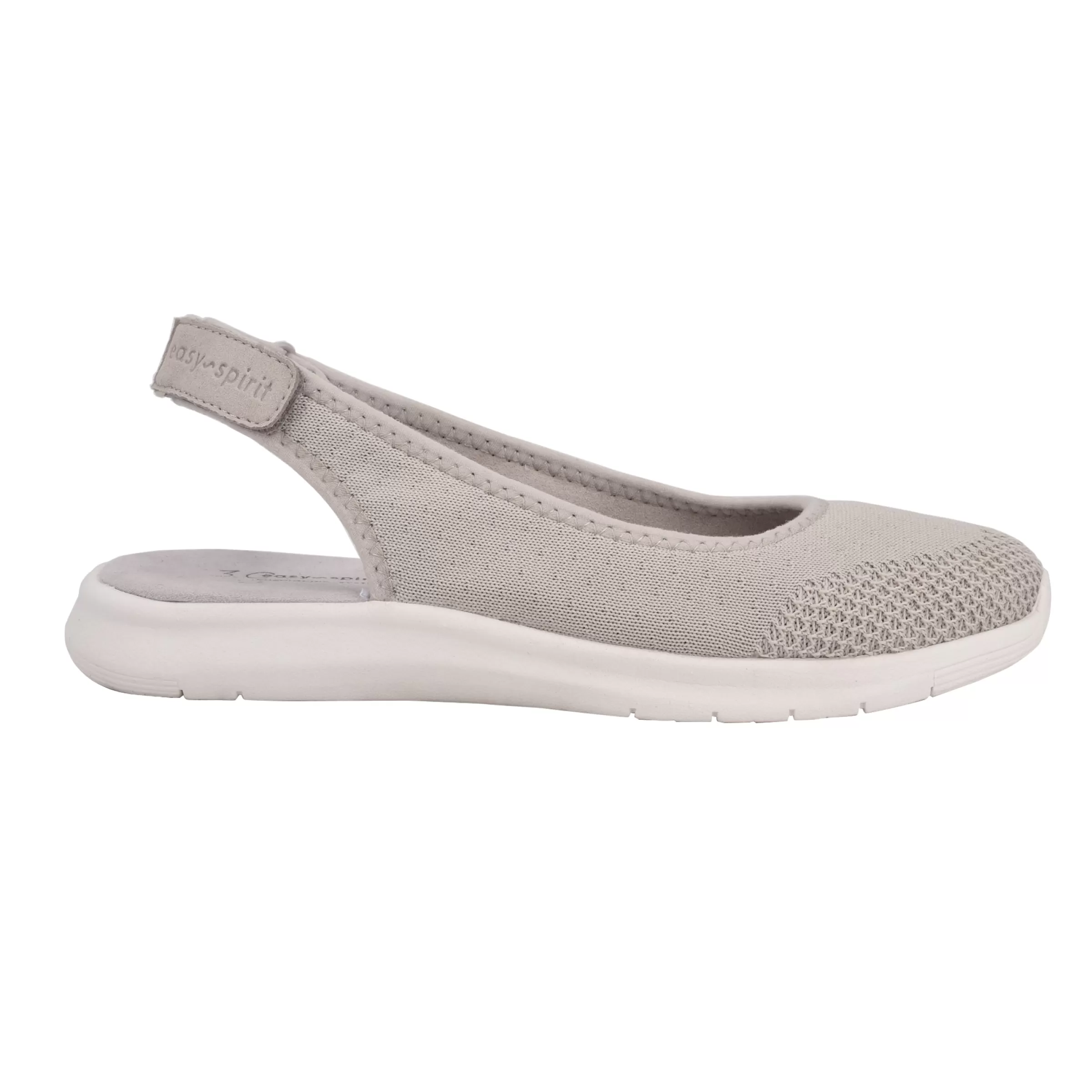 Sneakers | Sneakers-Easy Spirit Gracee Slingback Walking Shoes Light Grey Knit