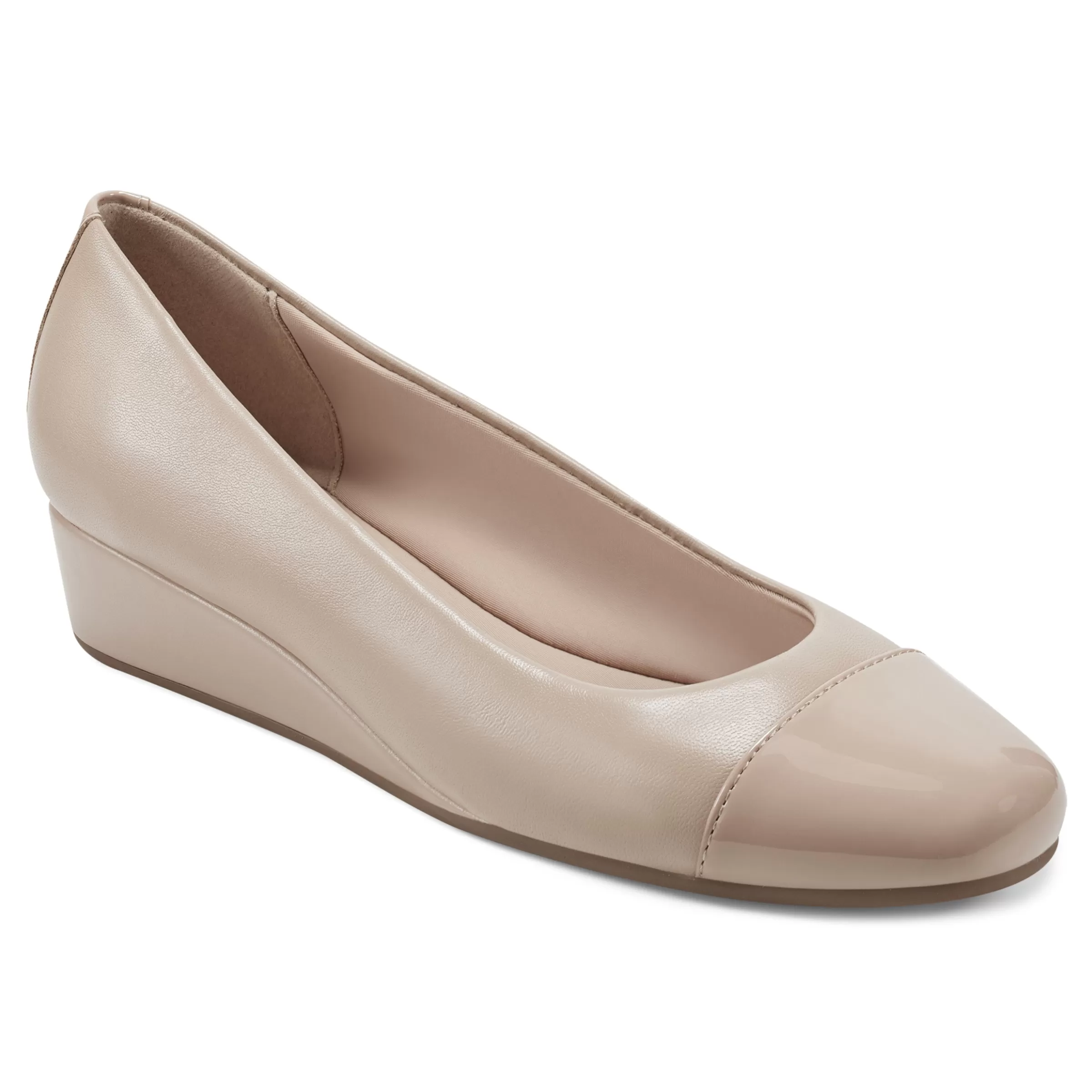 Gracey Wedge | Low Heels-Easy Spirit Gracey Wedge Heels Nude