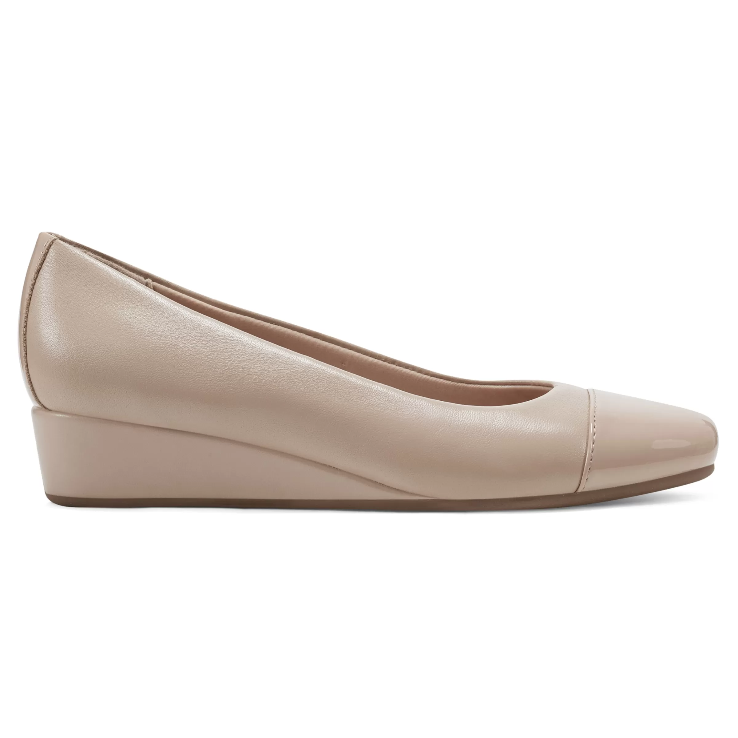 Gracey Wedge | Low Heels-Easy Spirit Gracey Wedge Heels Nude