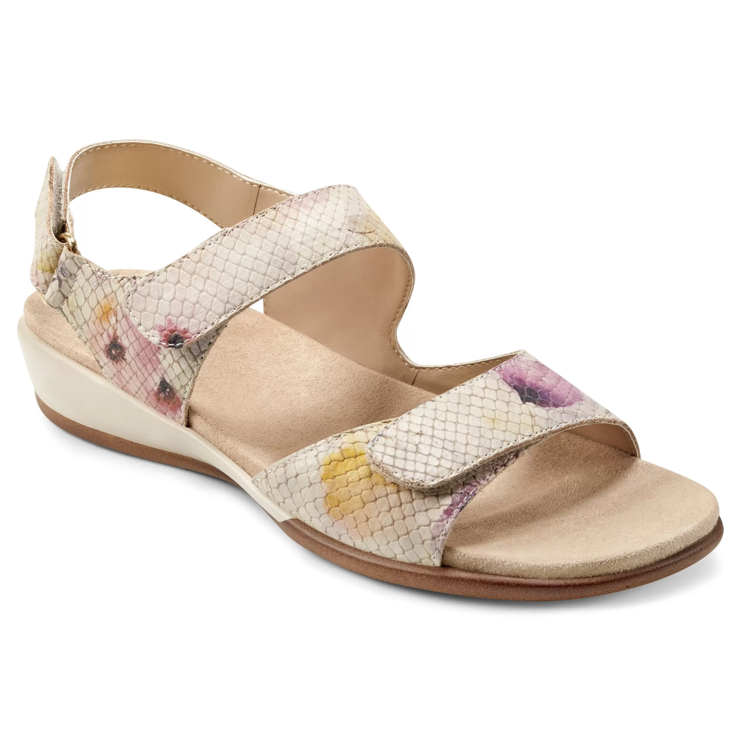 Casual | Flats-Easy Spirit Hartwell Flat Sandals White Multi Floral