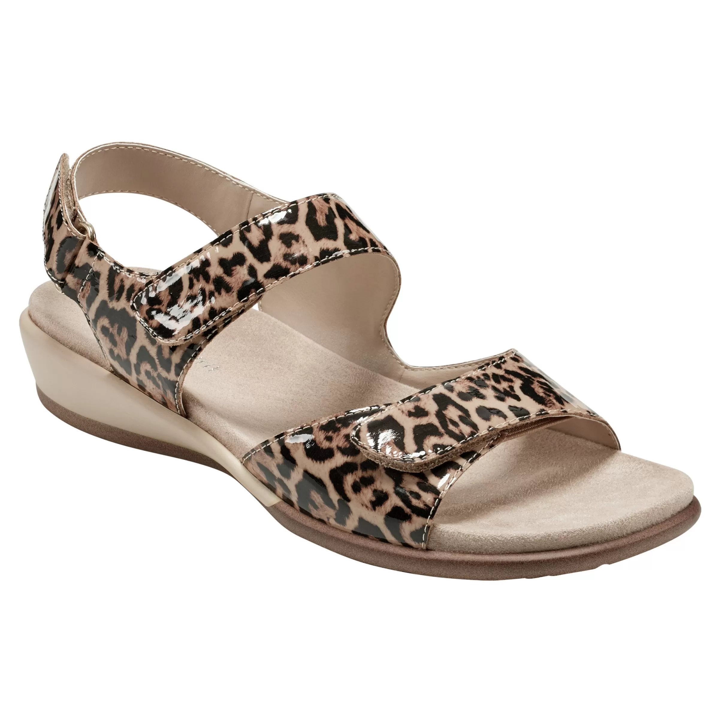 Casual | Flats-Easy Spirit Hartwell Flat Sandals Leopard Patent