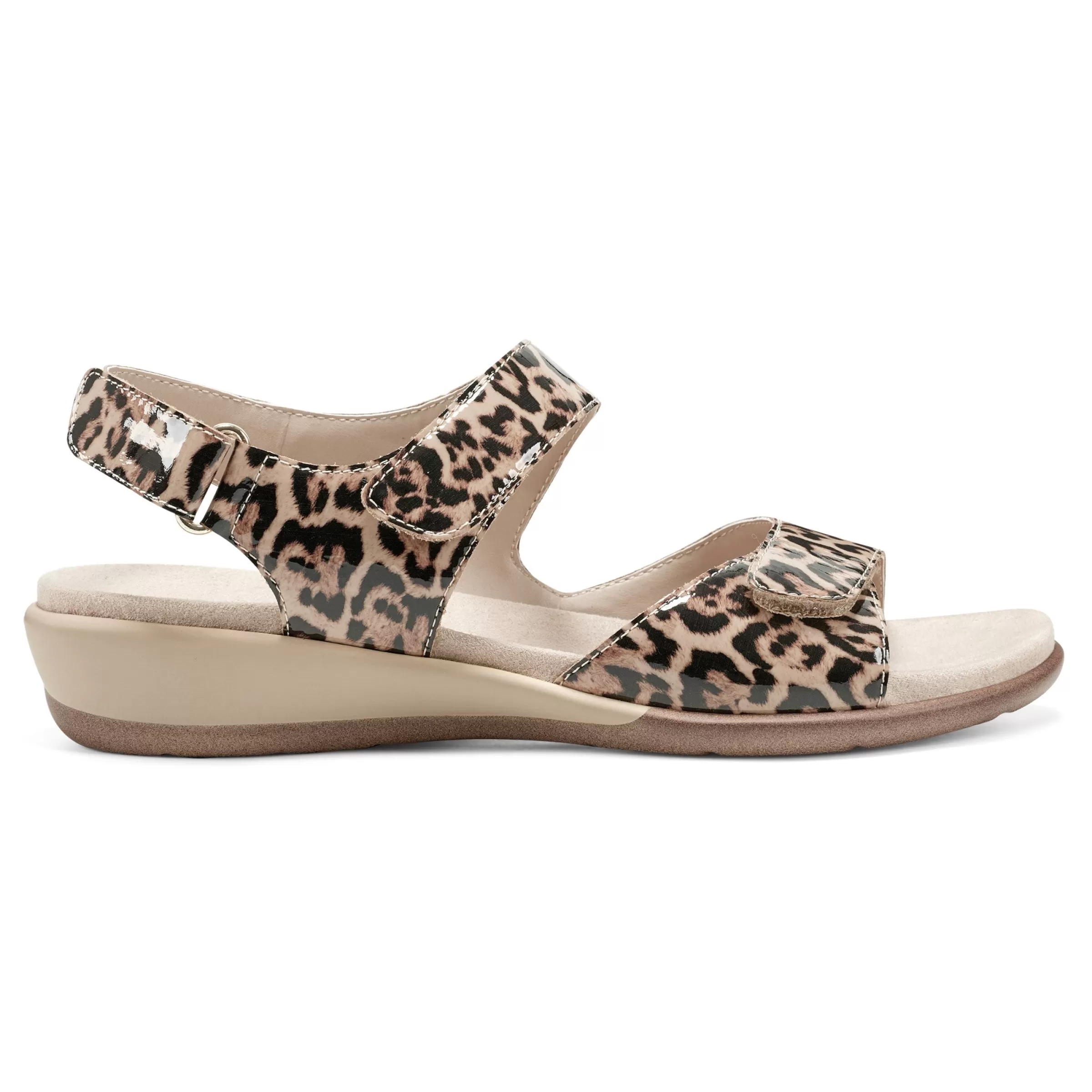 Casual | Flats-Easy Spirit Hartwell Flat Sandals Leopard Patent