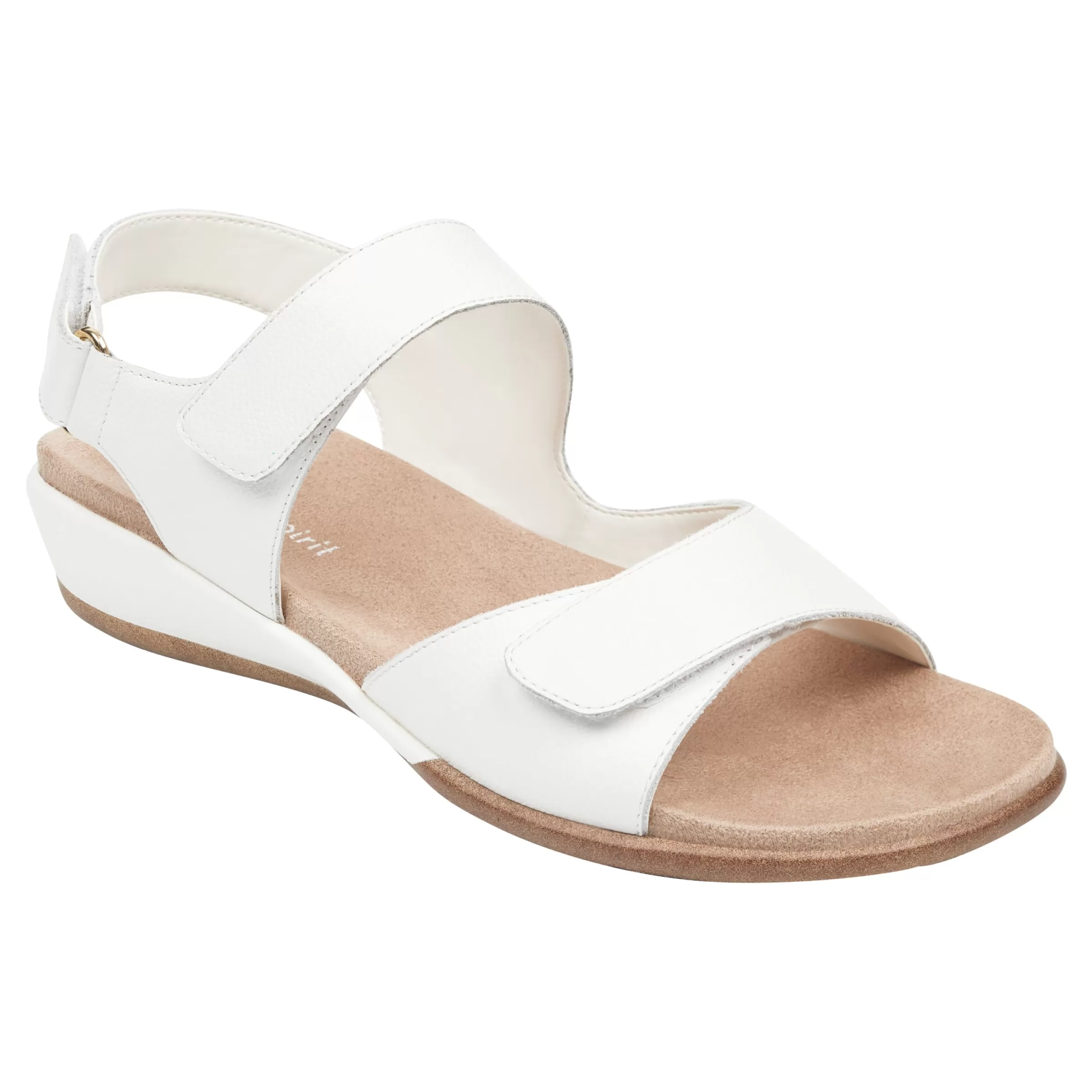 Casual | Flats-Easy Spirit Hartwell Flat Sandals White Leather