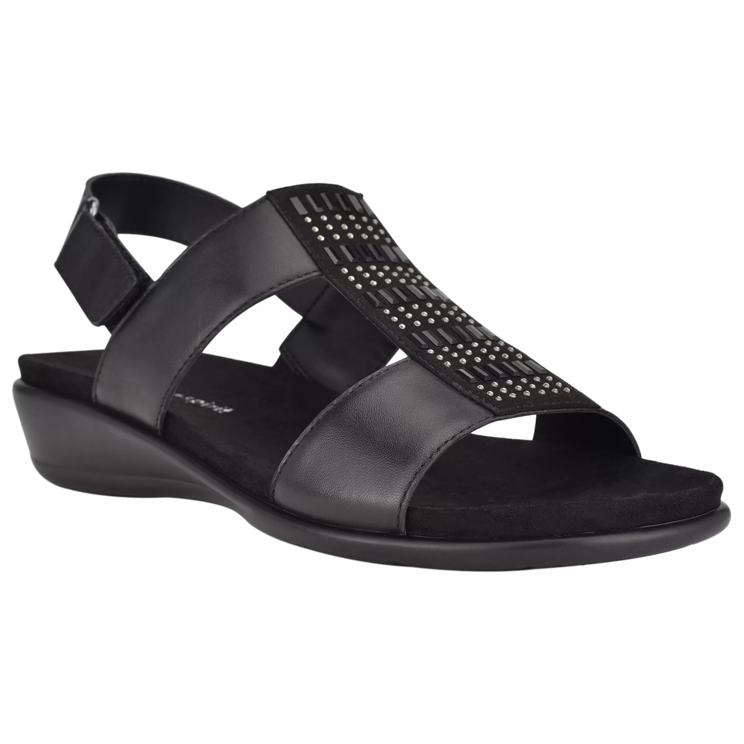 Dress | Sandals-Easy Spirit Hazel Flat Sandals Black