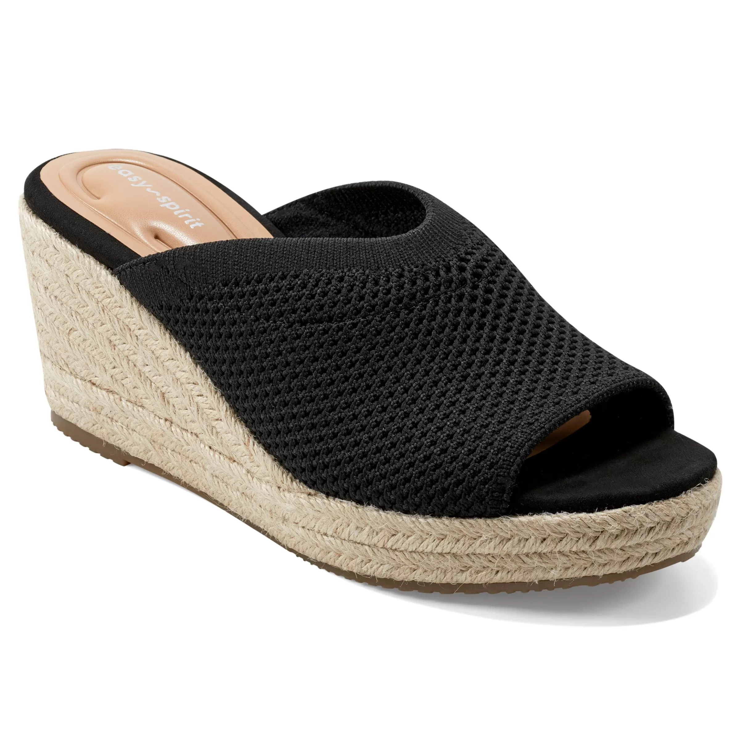 Dress | Sandals-Easy Spirit Jalen Espadrille Wedge Sandals Black