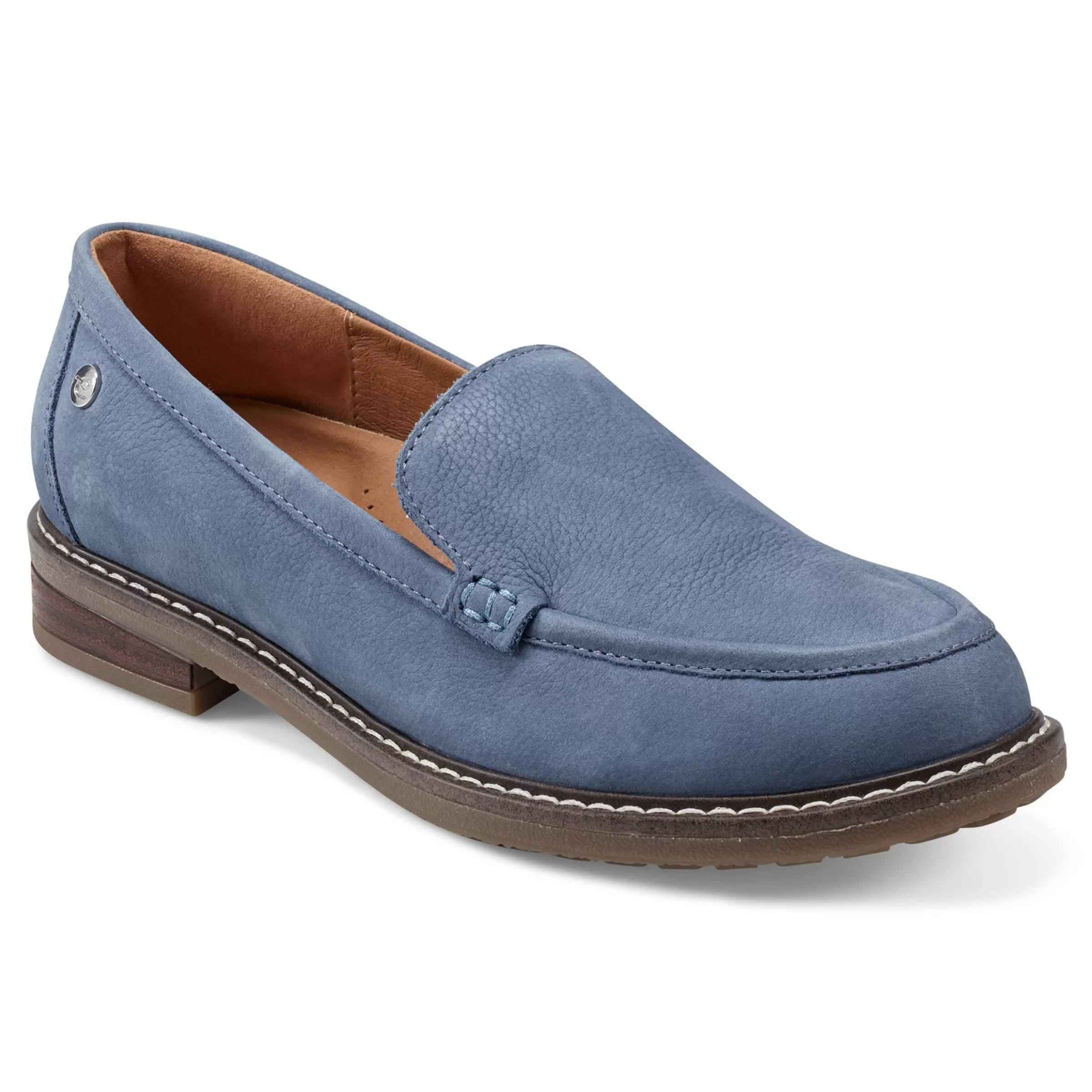 eFlex | eFlex-Easy Spirit Jaylin Casual Loafers Medium Blue Leather