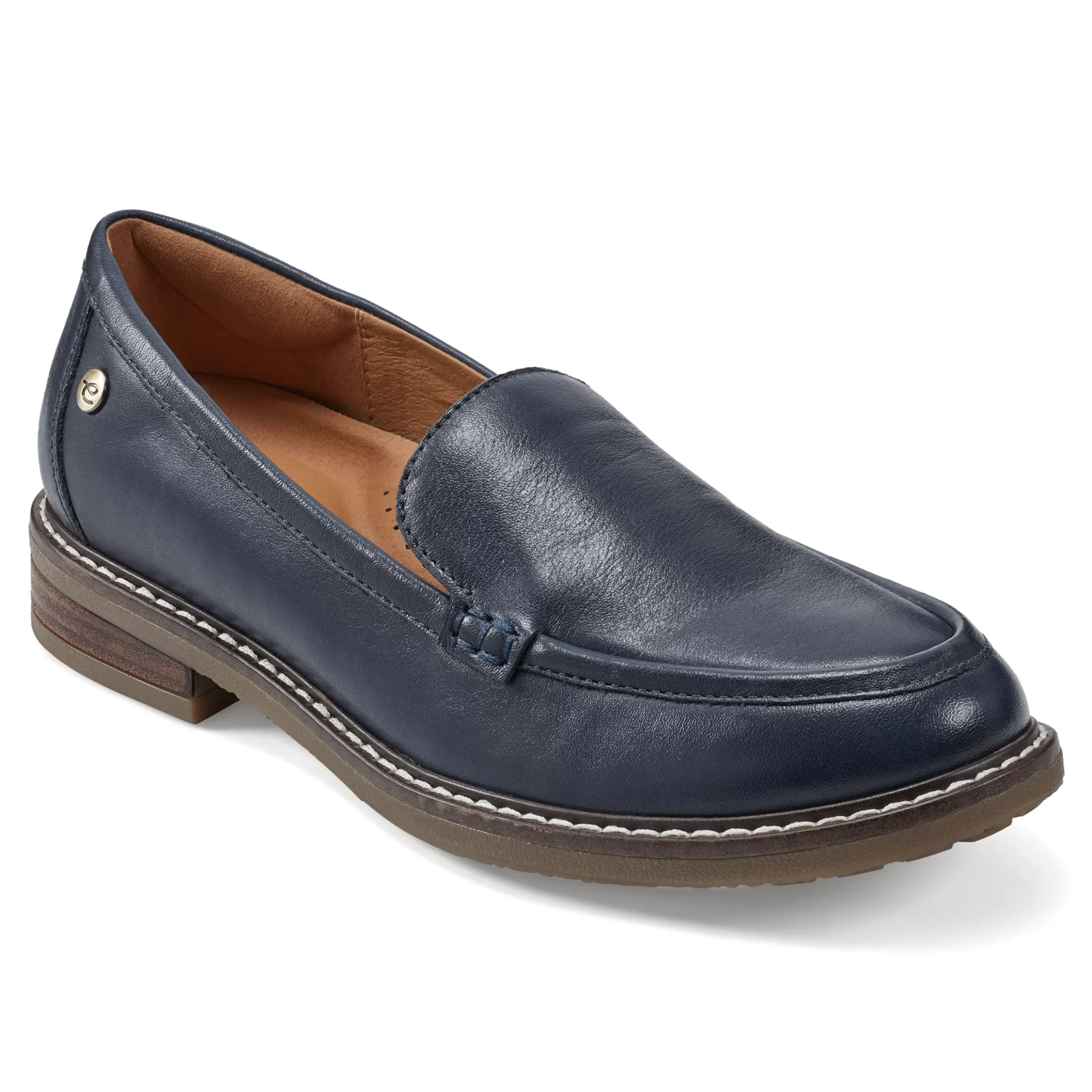 eFlex | eFlex-Easy Spirit Jaylin Casual Loafers Navy Leather