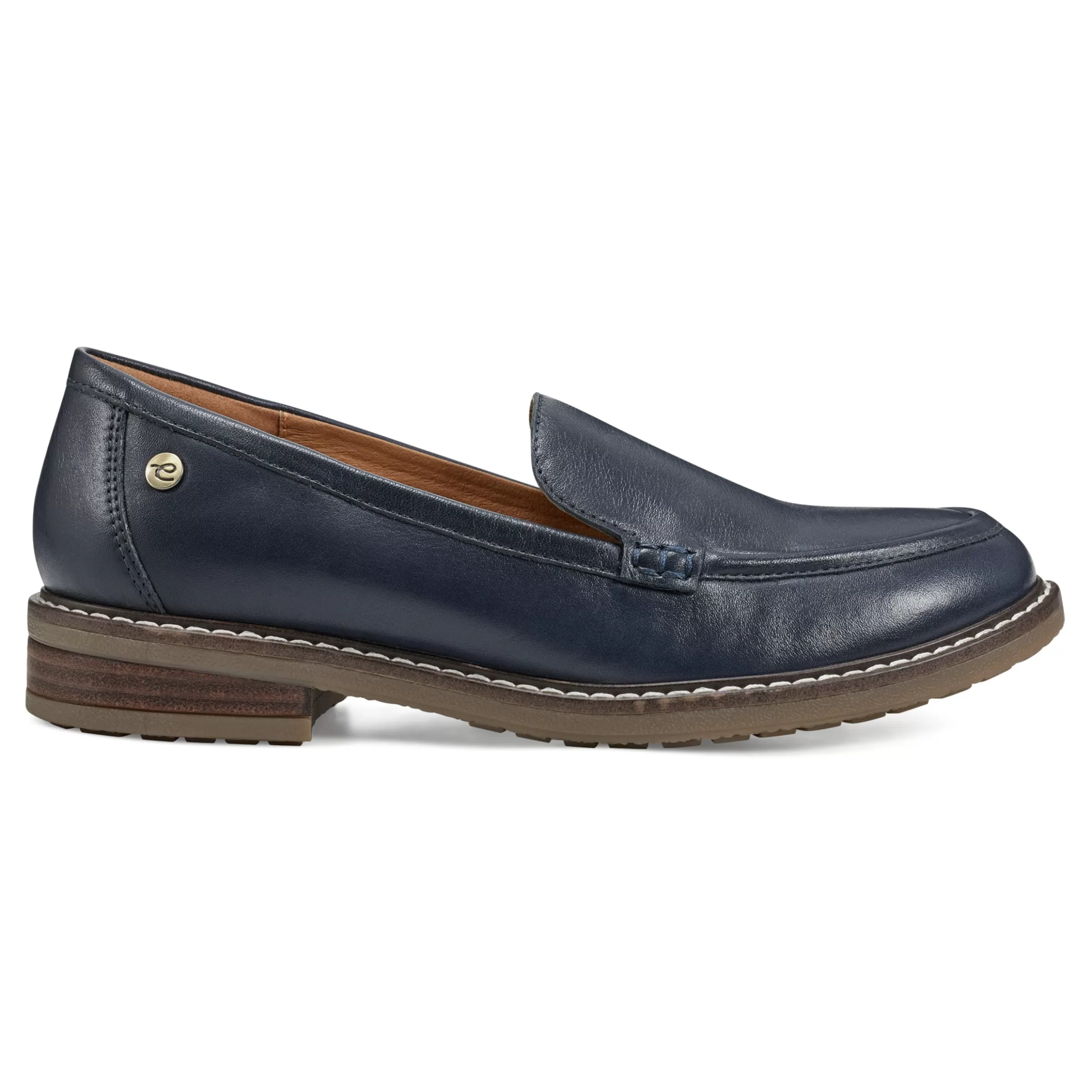 eFlex | eFlex-Easy Spirit Jaylin Casual Loafers Navy Leather