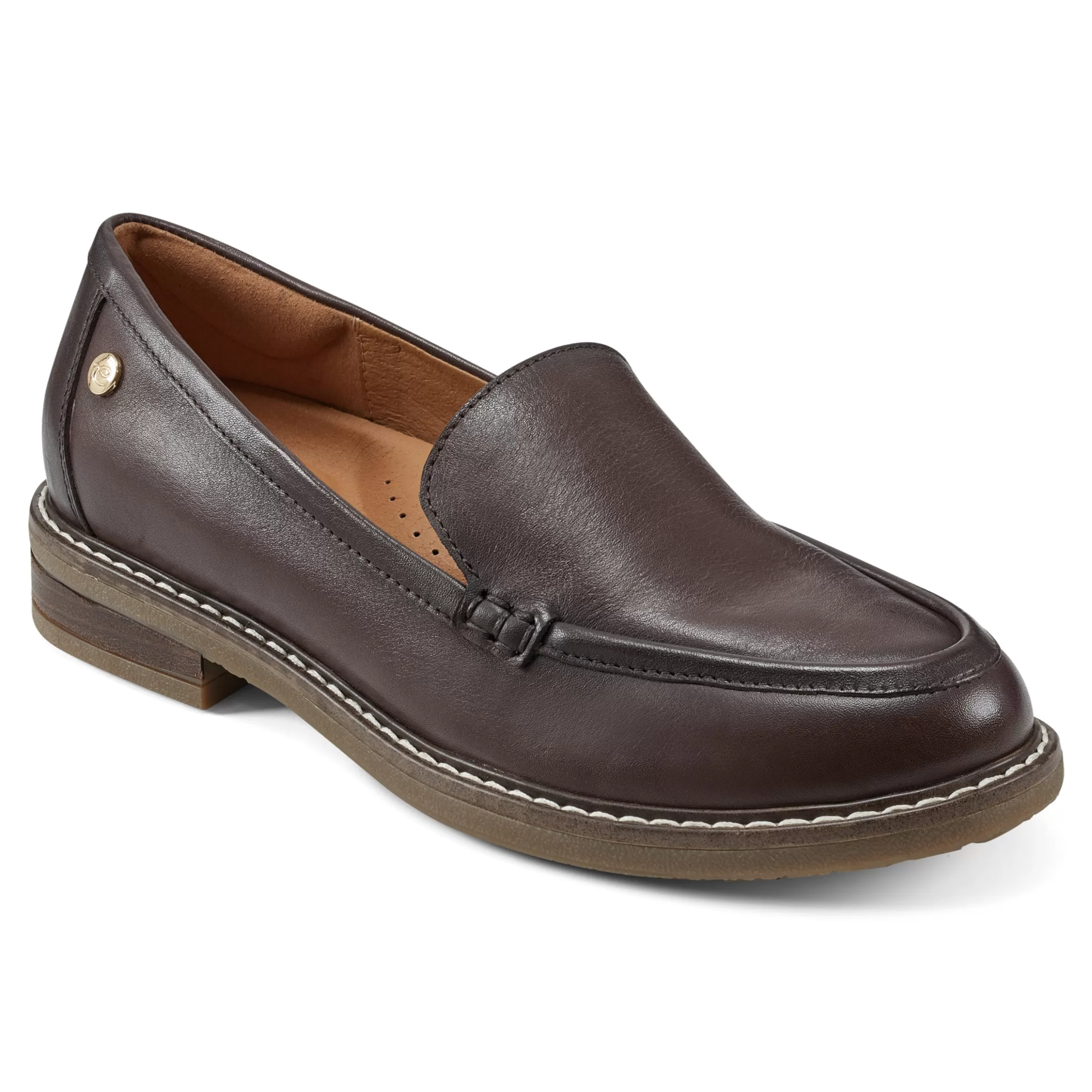 eFlex | eFlex-Easy Spirit Jaylin Casual Loafers Brown Leather