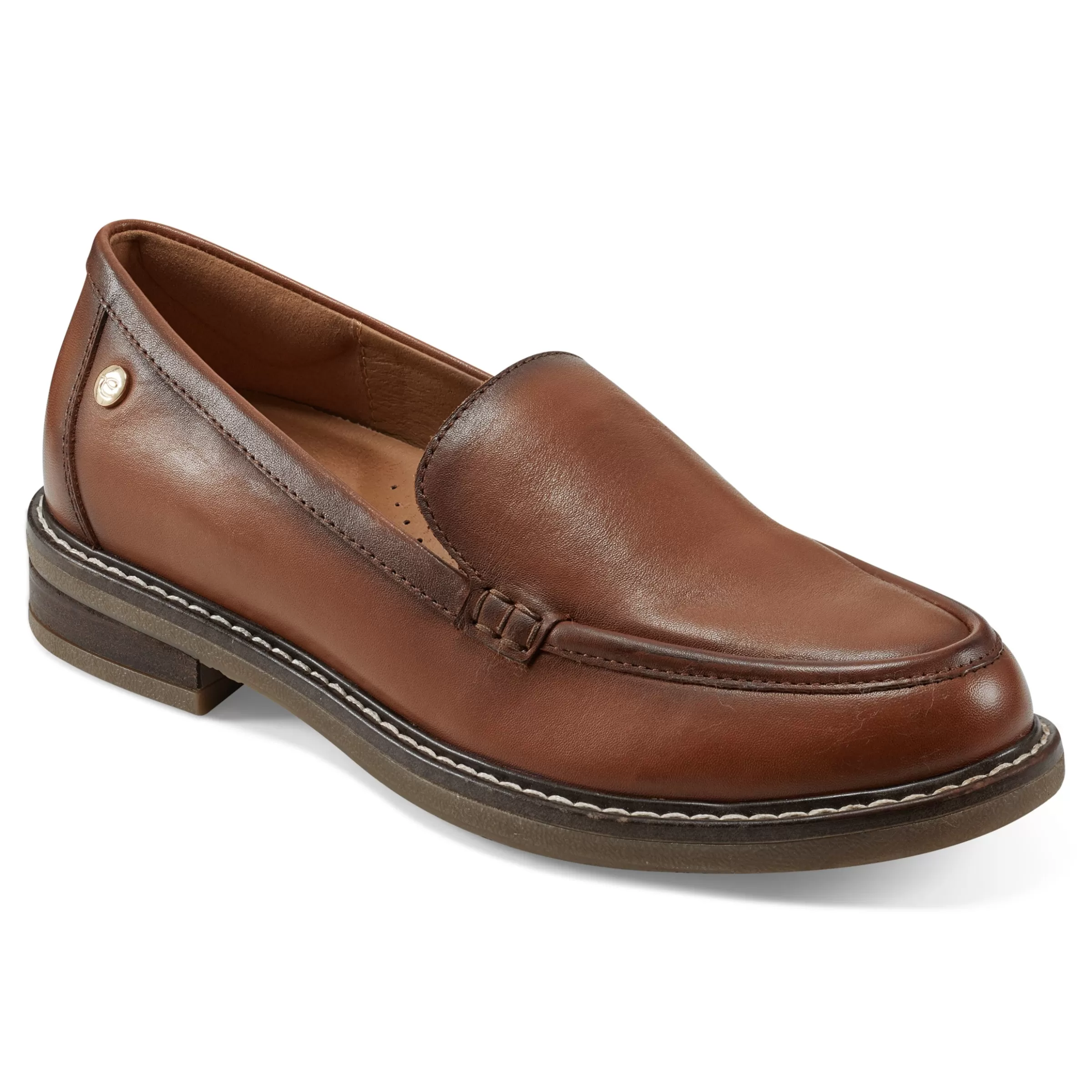 eFlex | eFlex-Easy Spirit Jaylin Casual Loafers Medium Brown Leather