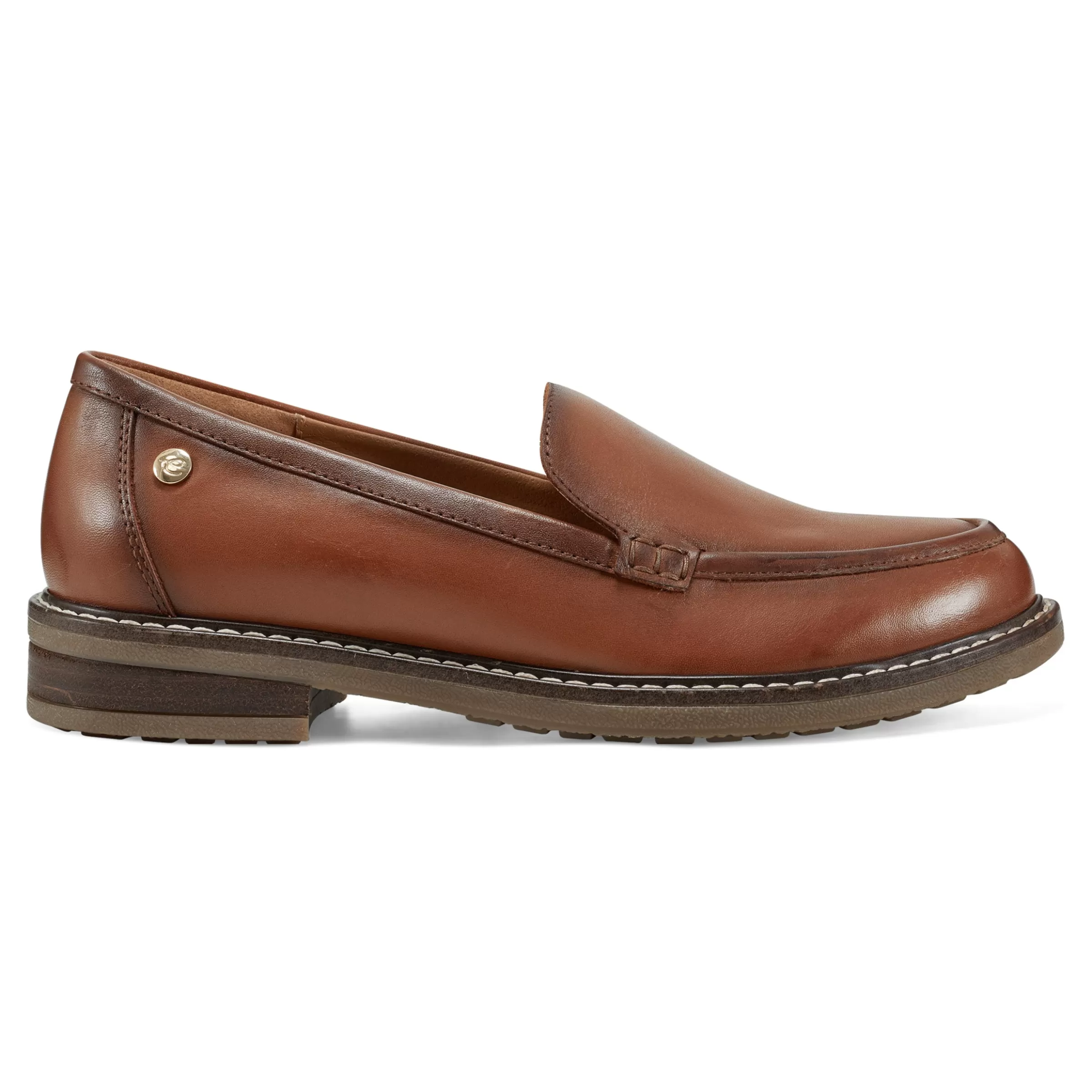 eFlex | eFlex-Easy Spirit Jaylin Casual Loafers Medium Brown Leather