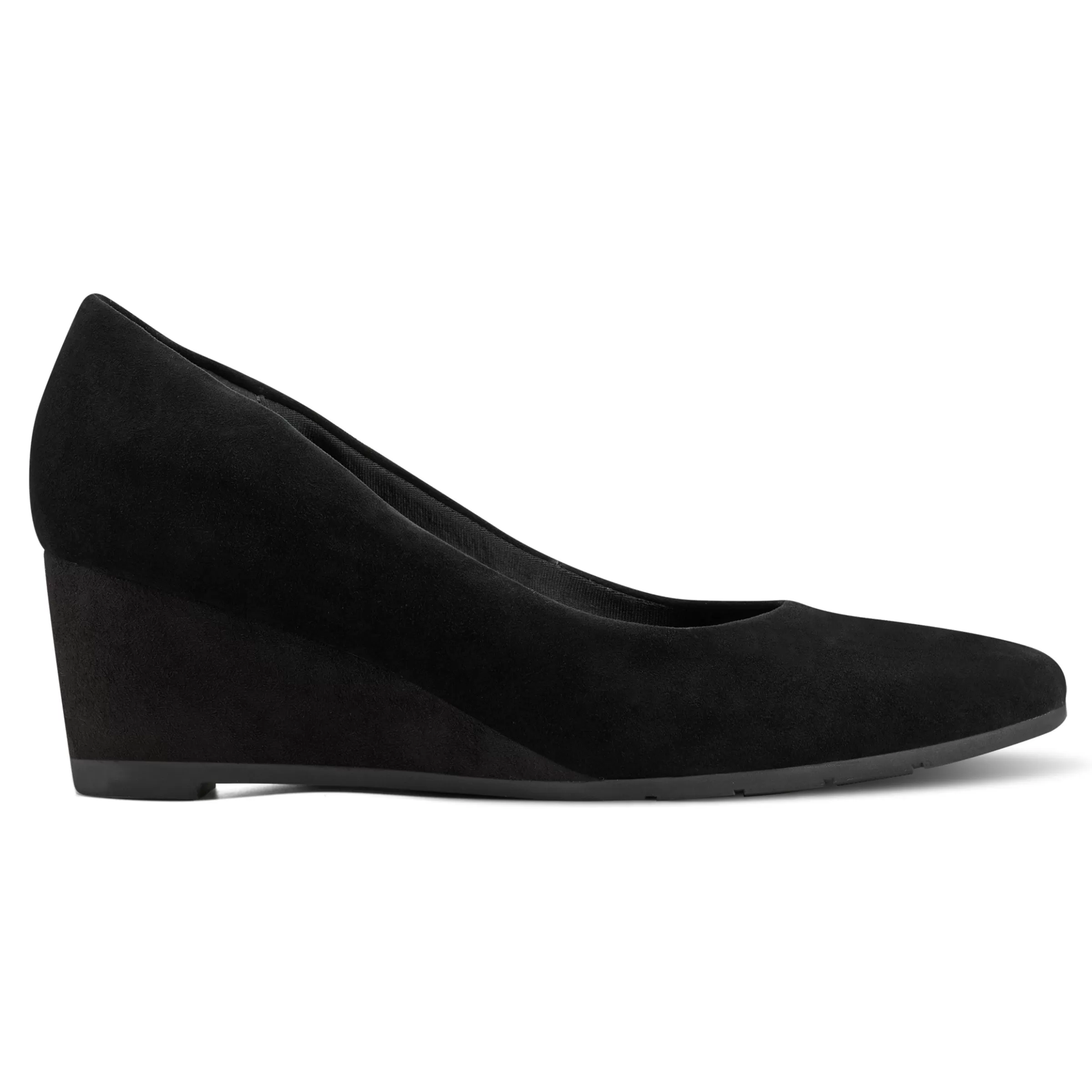 eFlex | eFlex-Easy Spirit Jinger Dress Wedges Black Suede