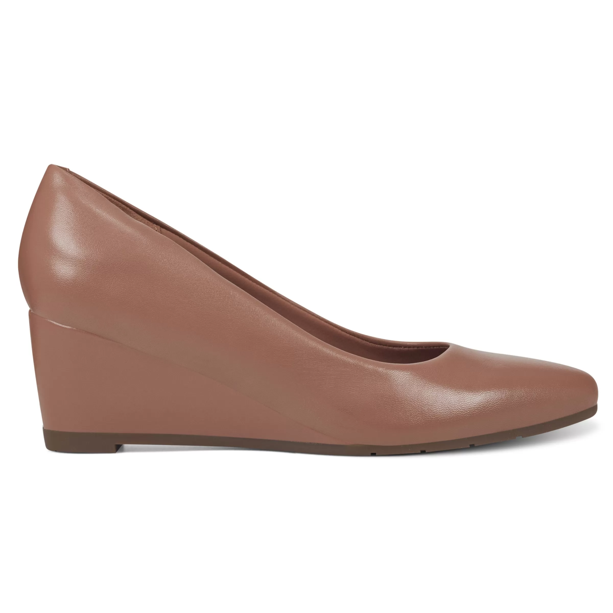 eFlex | eFlex-Easy Spirit Jinger Dress Wedges Tan Leather