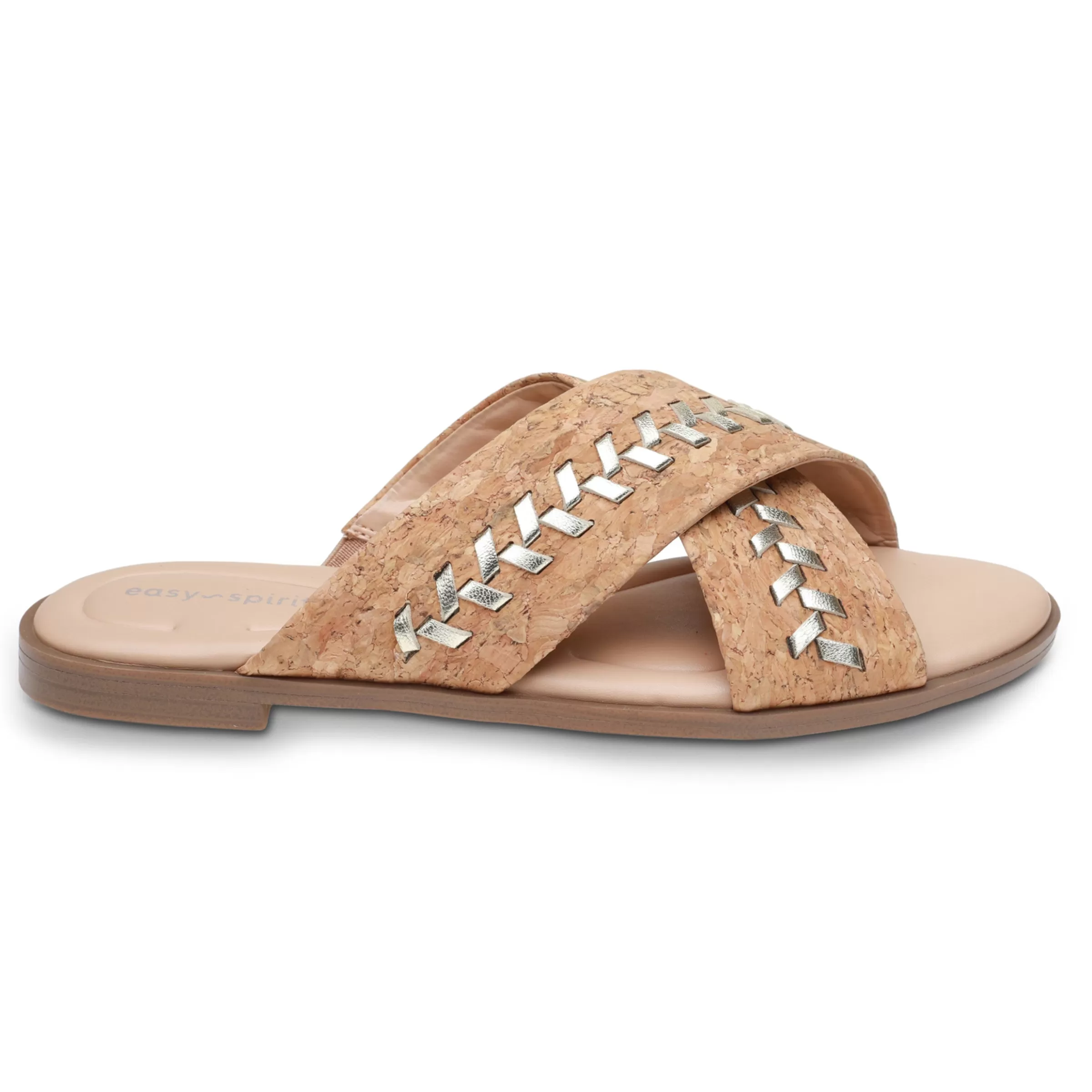 Casual | Flats-Easy Spirit Joella Slide Sandals Natural Cork