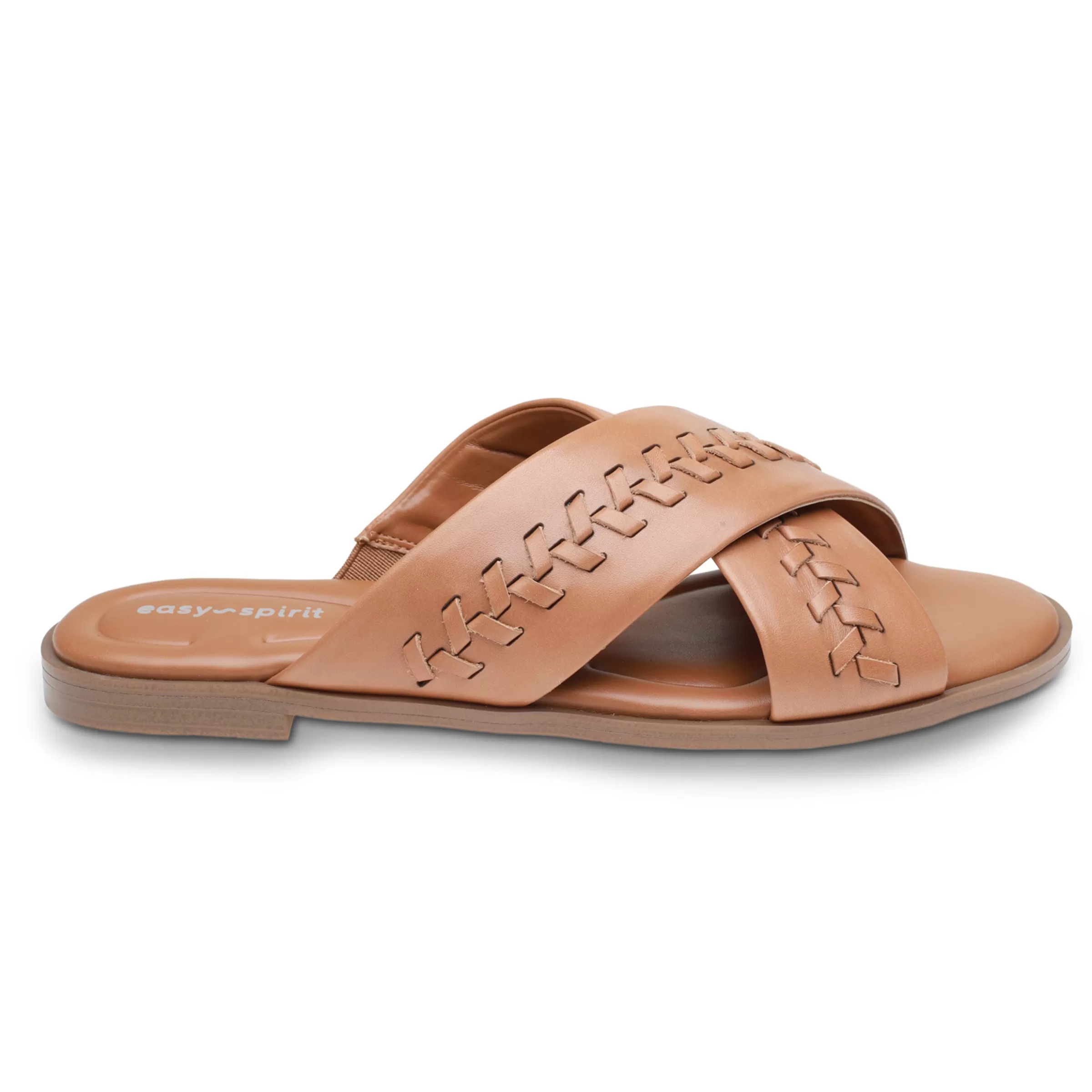 Casual | Flats-Easy Spirit Joella Slide Sandals Natural Leather