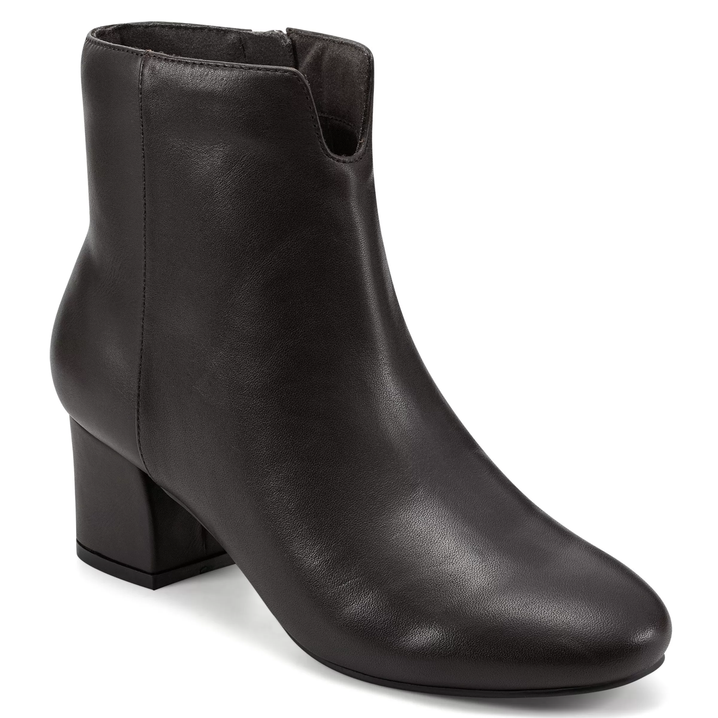 eFlex | eFlex-Easy Spirit Karen Booties Brown Leather