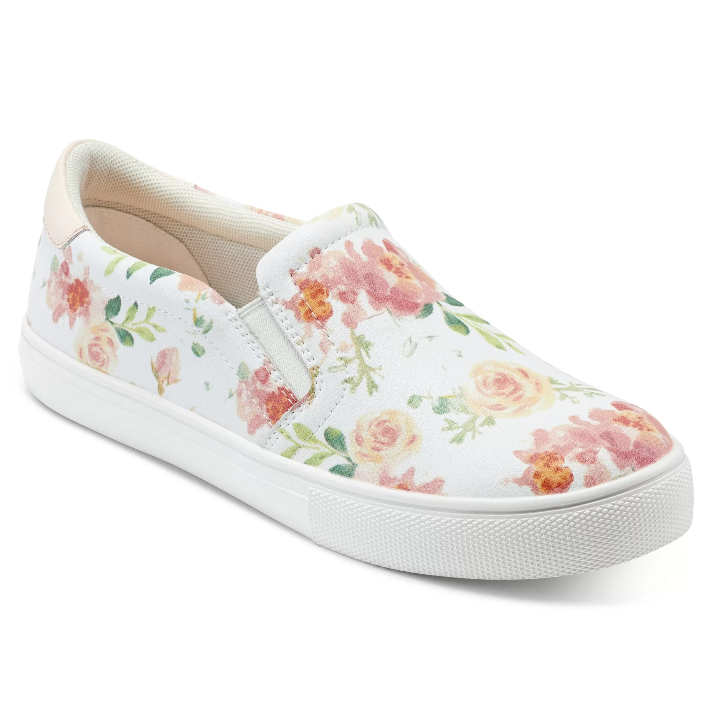 Slip Ons | Slip Ons-Easy Spirit Key Eco Casual Sneakers Recycled Floral Print Leather