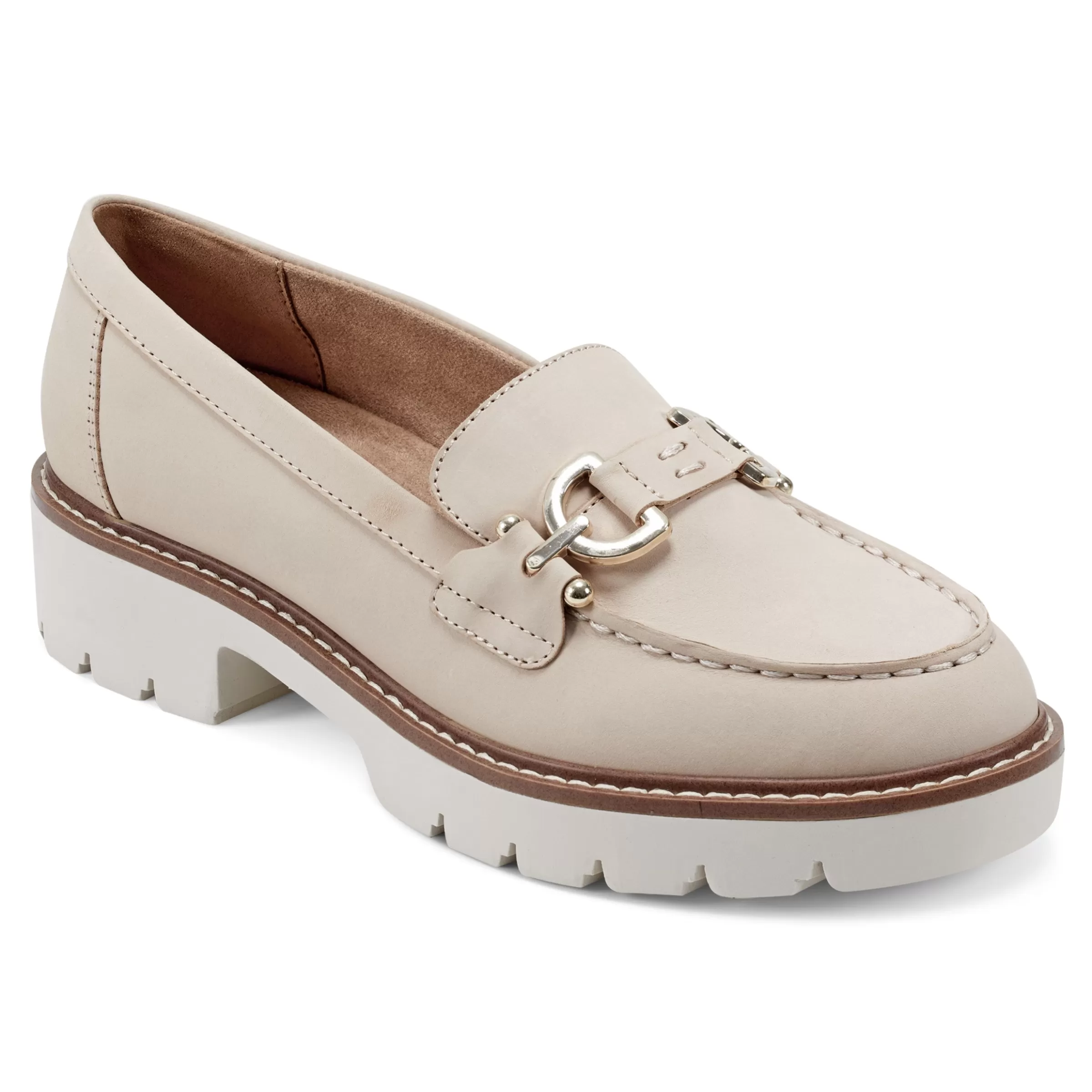 eFlex | eFlex-Easy Spirit Kinndle Lug Sole Casual Loafers Light Natural Nubuck