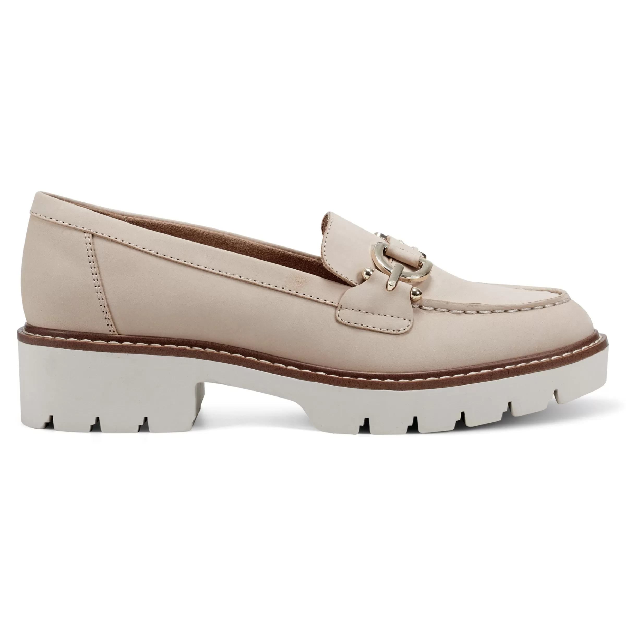 eFlex | eFlex-Easy Spirit Kinndle Lug Sole Casual Loafers Light Natural Nubuck