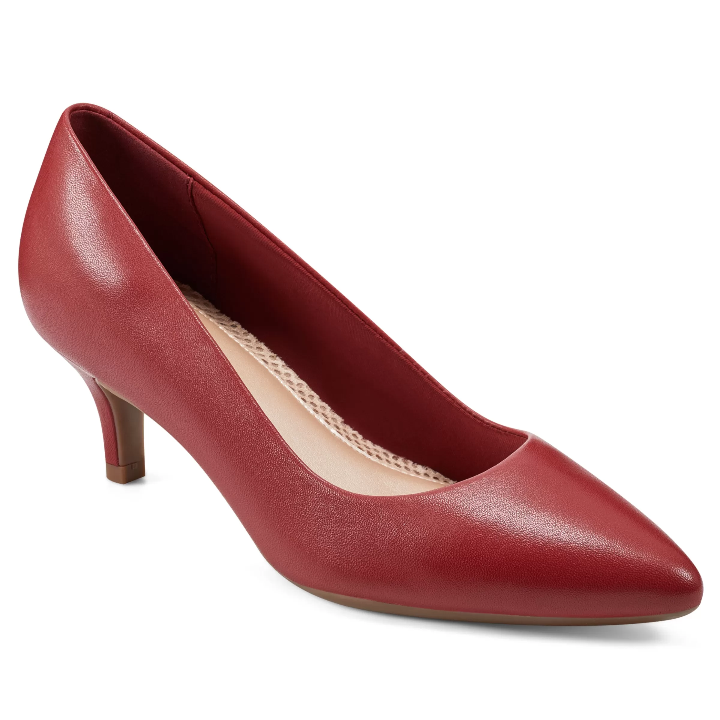 Mid Heels | Pumps-Easy Spirit Lexie Pumps Red Leather