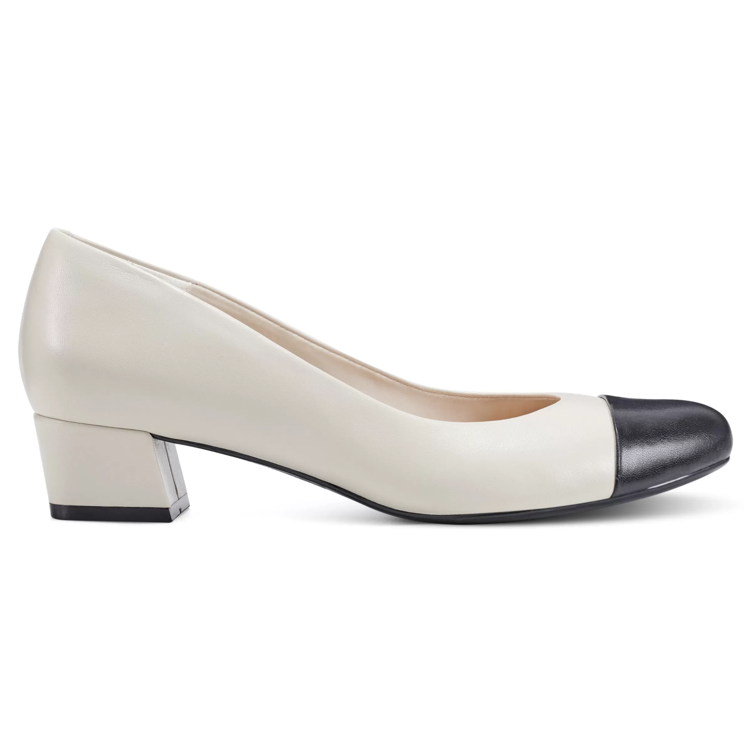 Libie Dress Pumps | Low Heels-Easy Spirit Libie Dress Pumps Ivory Leather