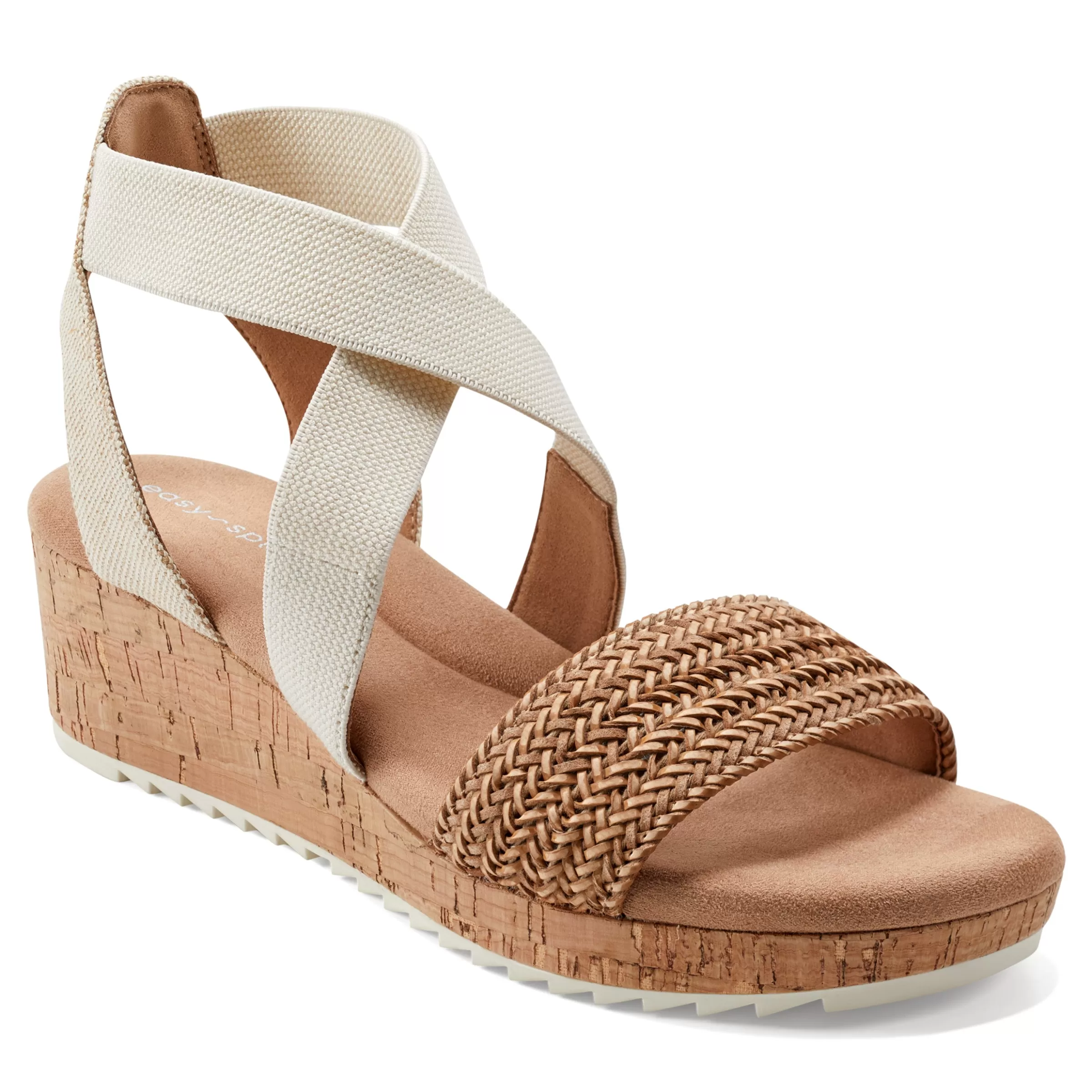 Dress | Sandals-Easy Spirit Lorena Wedge Sandals Natural