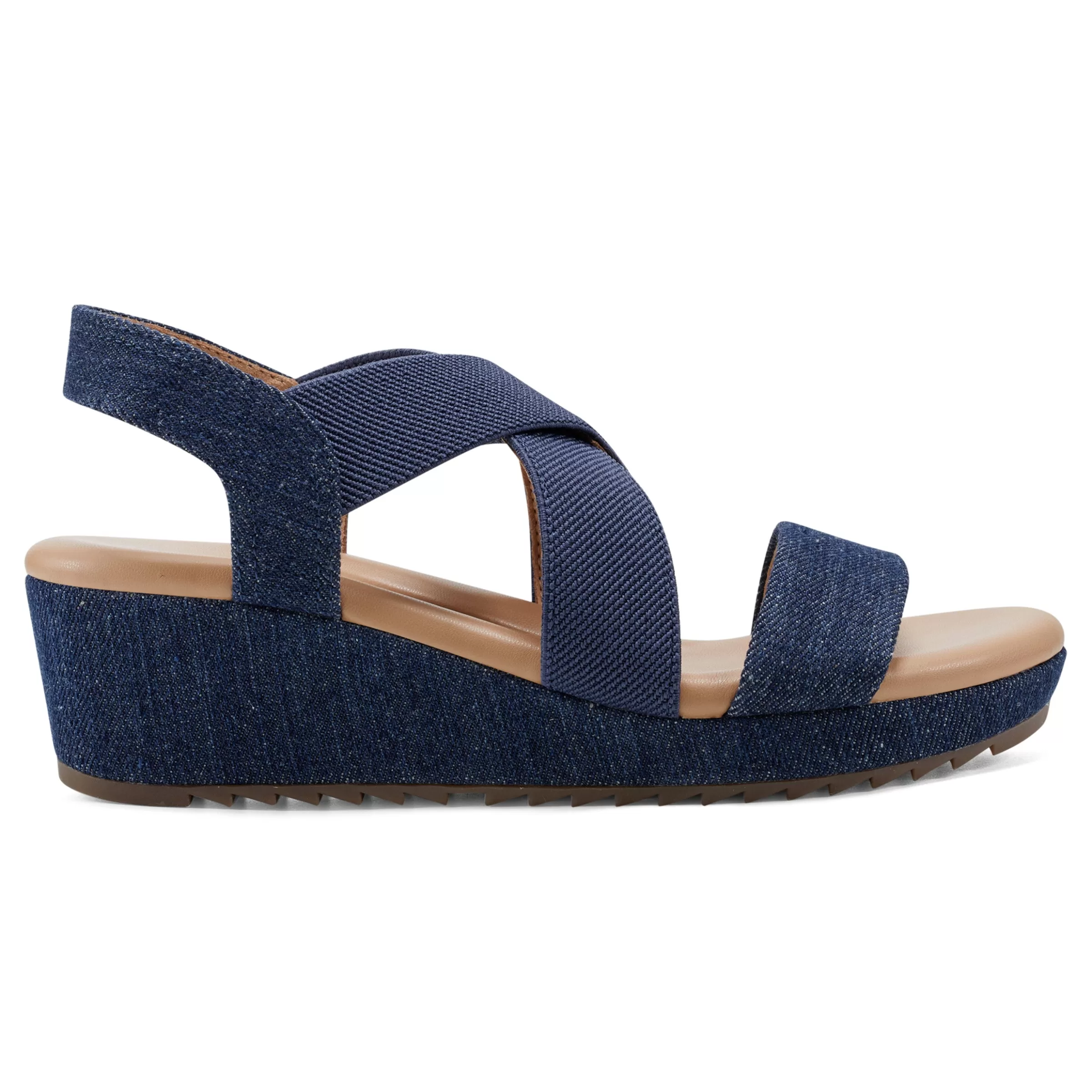 Dress | Sandals-Easy Spirit Lucille Platform Wedge Sandals Denim