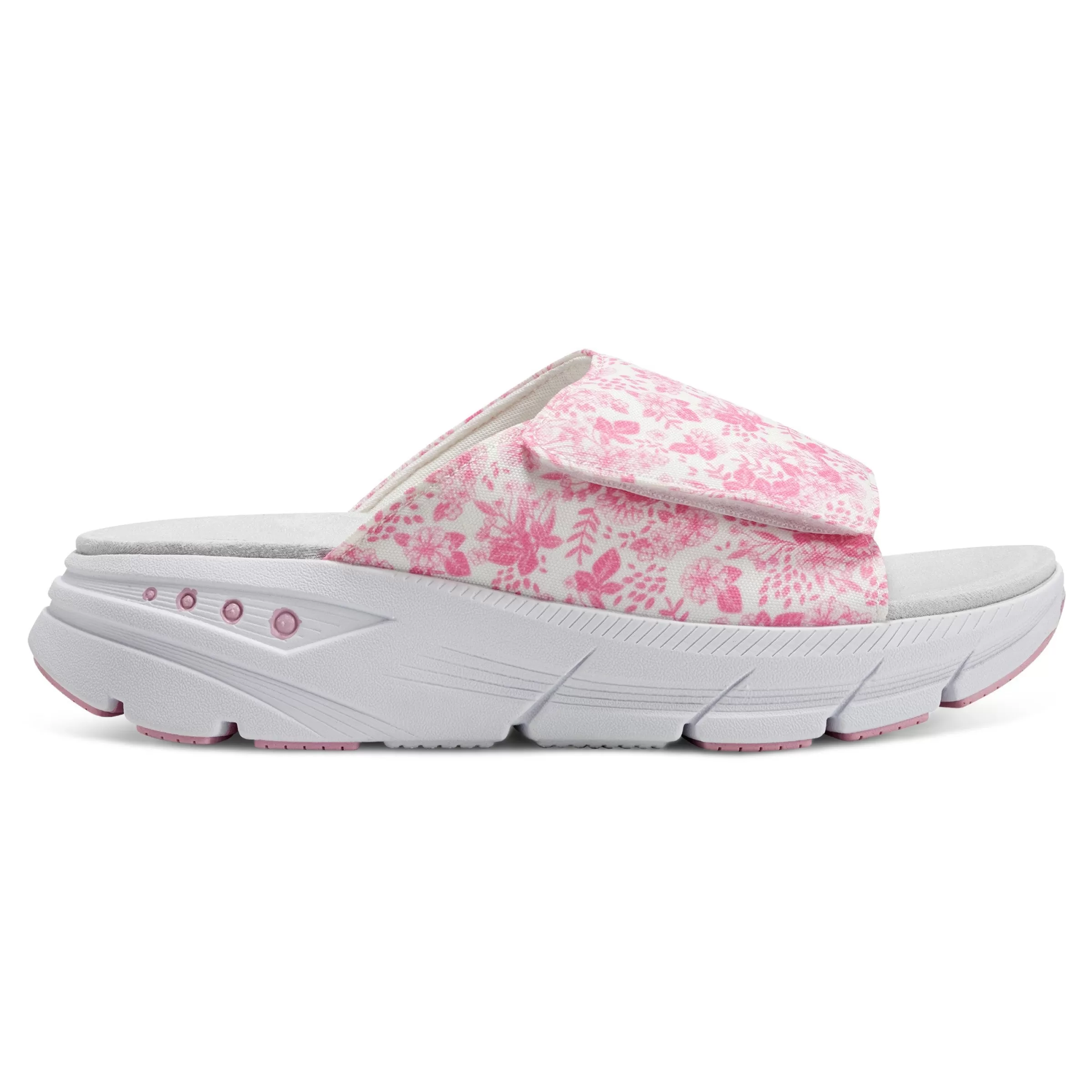 eMove | Sport-Easy Spirit Mahya EMOVE Walking Sandals White/Pink Floral